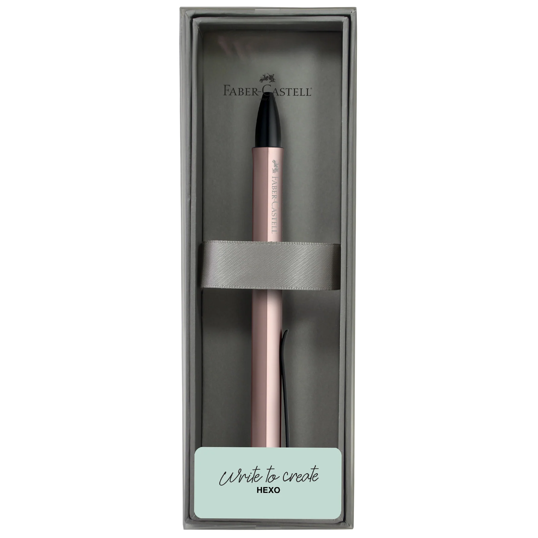 Faber-Castell Hexo Ballpoint Pen Rose - Image 2