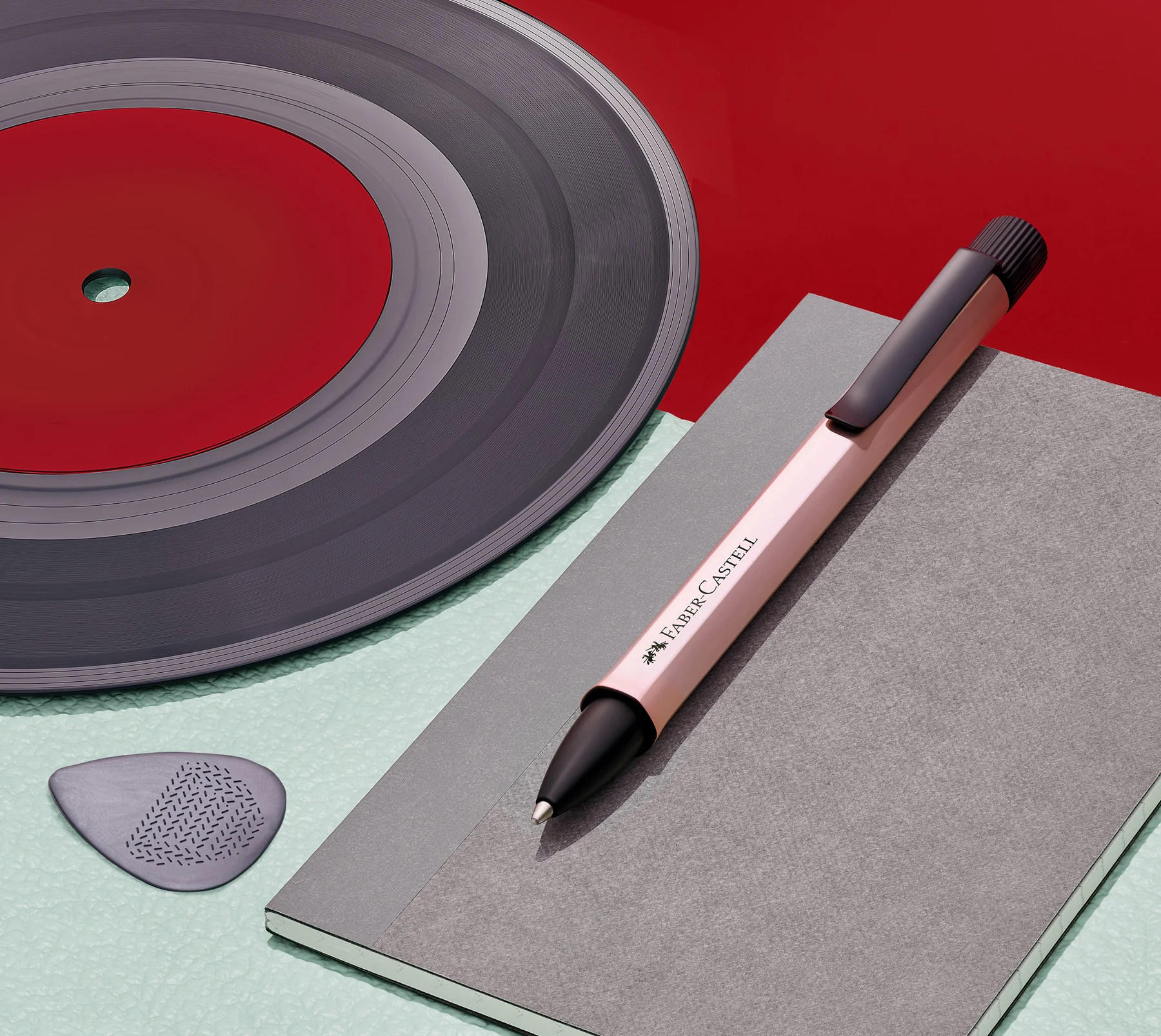 Faber-Castell Hexo Ballpoint Pen Rose - Image 3