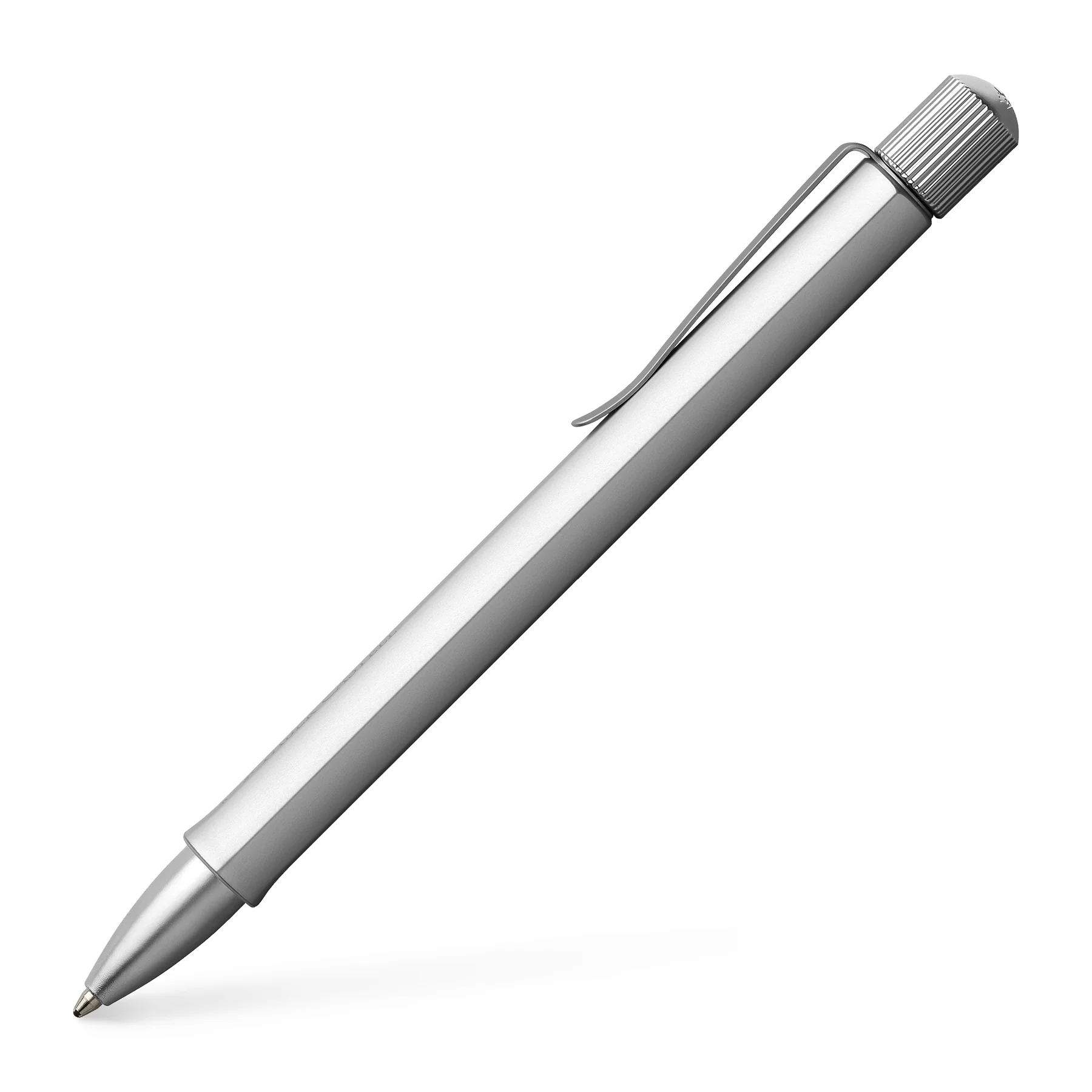 Faber-Castell Hexo Fountain Pen and Ballpoint Pen Set Silver - Image 3