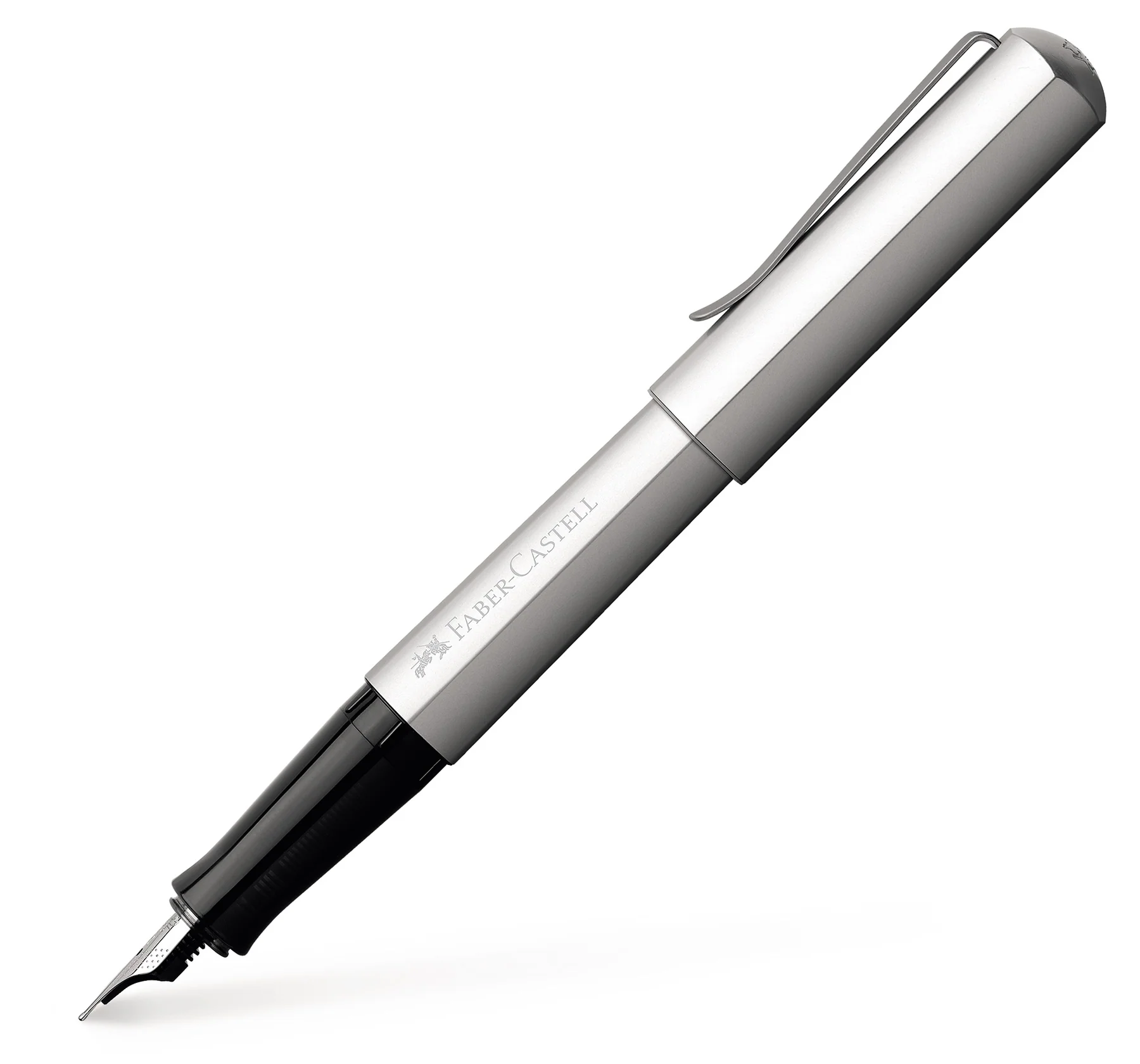 Faber-Castell Hexo Fountain Pen and Ballpoint Pen Set Silver - Image 4