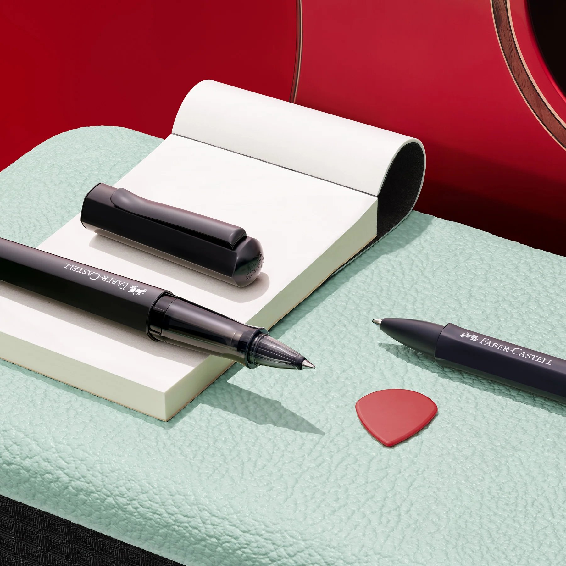 Faber-Castell Hexo Rollerball Pen and Ballpoint Pen Set Black - Image 3