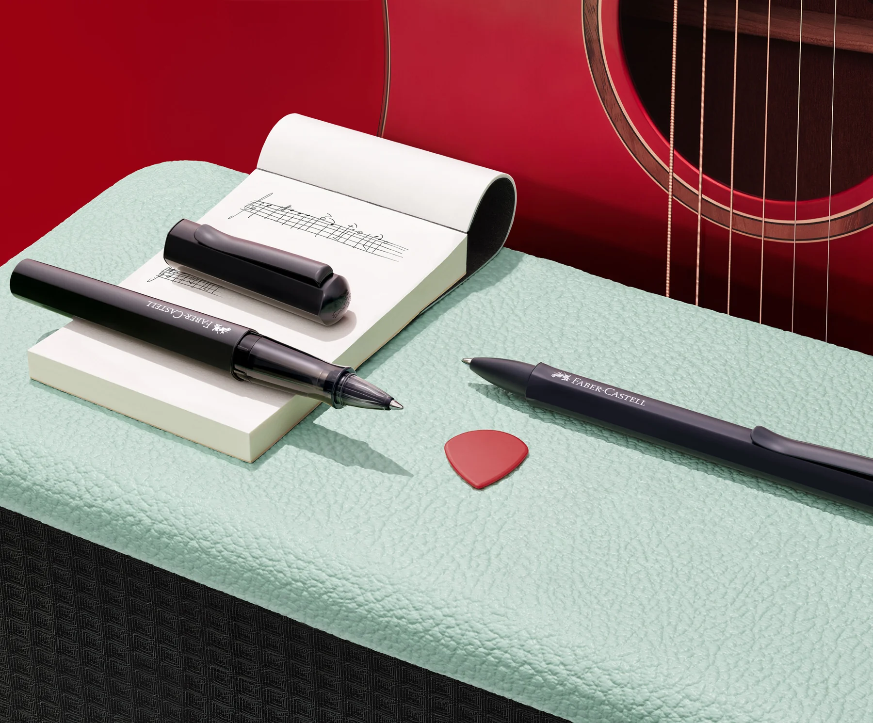 Faber-Castell Hexo Rollerball Pen and Ballpoint Pen Set Black - Image 4