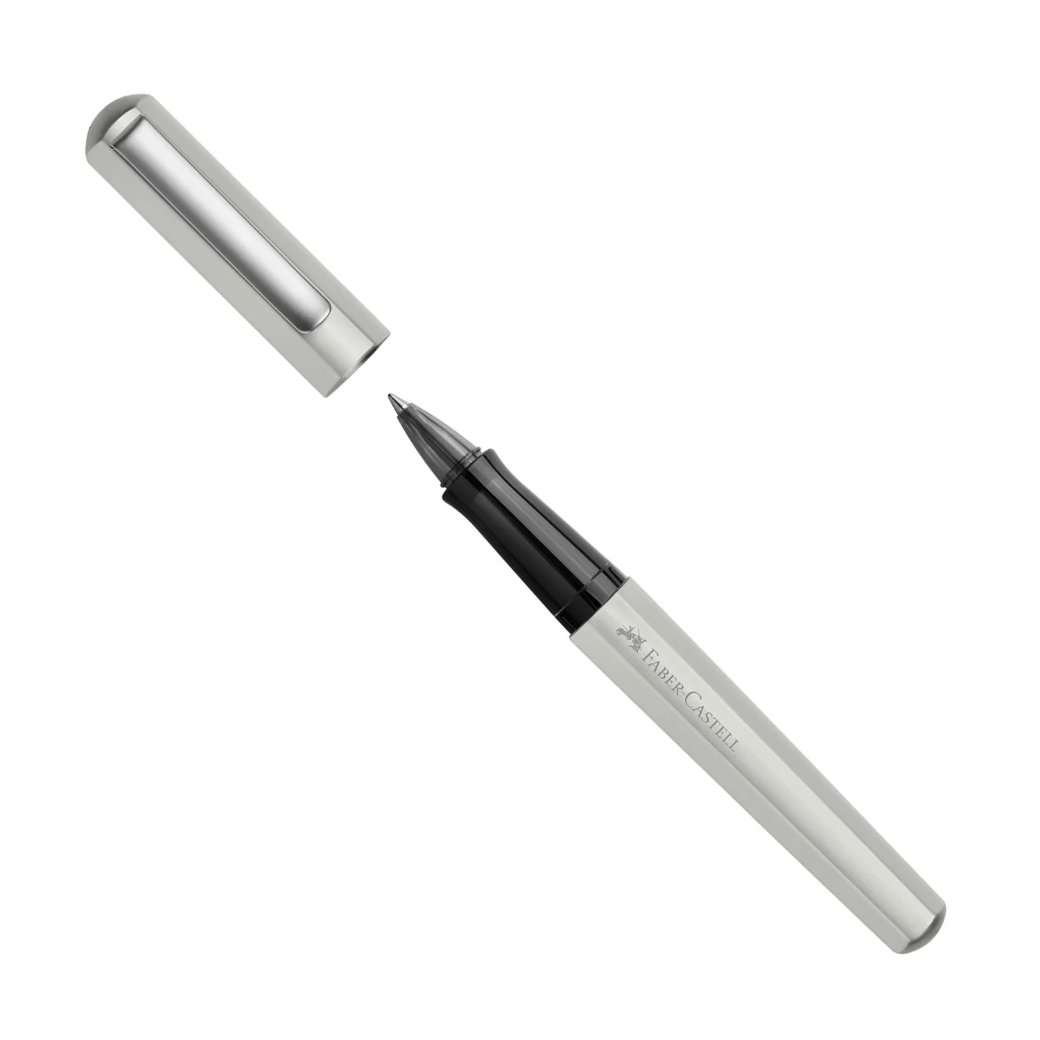 Faber-Castell Hexo Rollerball Pen Matte Silver - Image 3