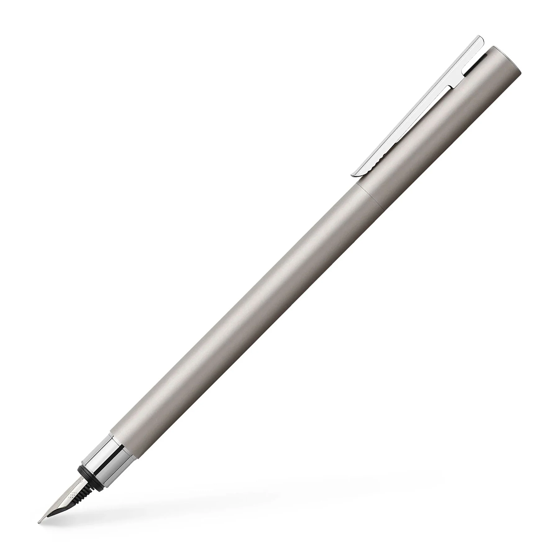 Faber-Castell NEO Slim Fountain Pen Matte Stainless Steel