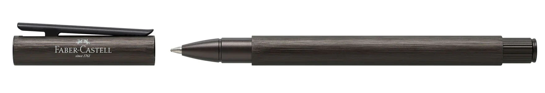 Faber-Castell NEO Slim Rollerball Pen Aluminum Gunmetal - Image 3