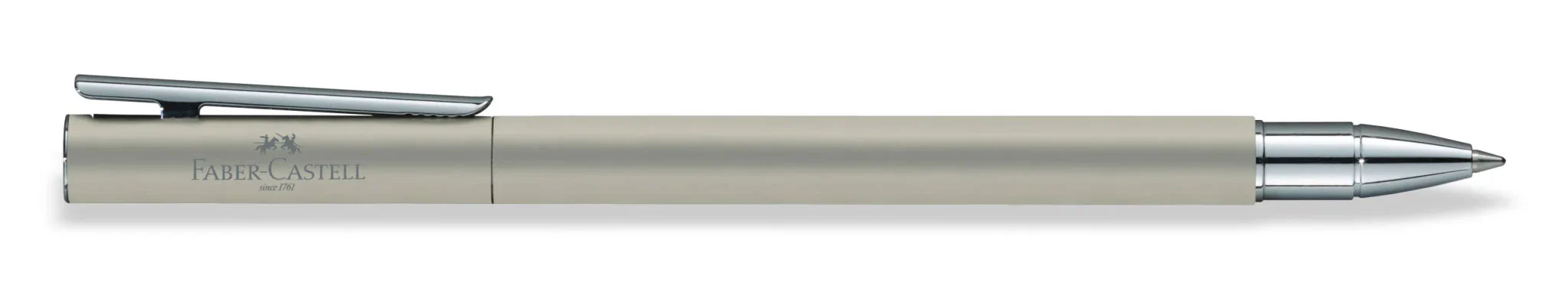 Faber-Castell NEO Slim Rollerball Pen Matte Stainless Steel - Image 2