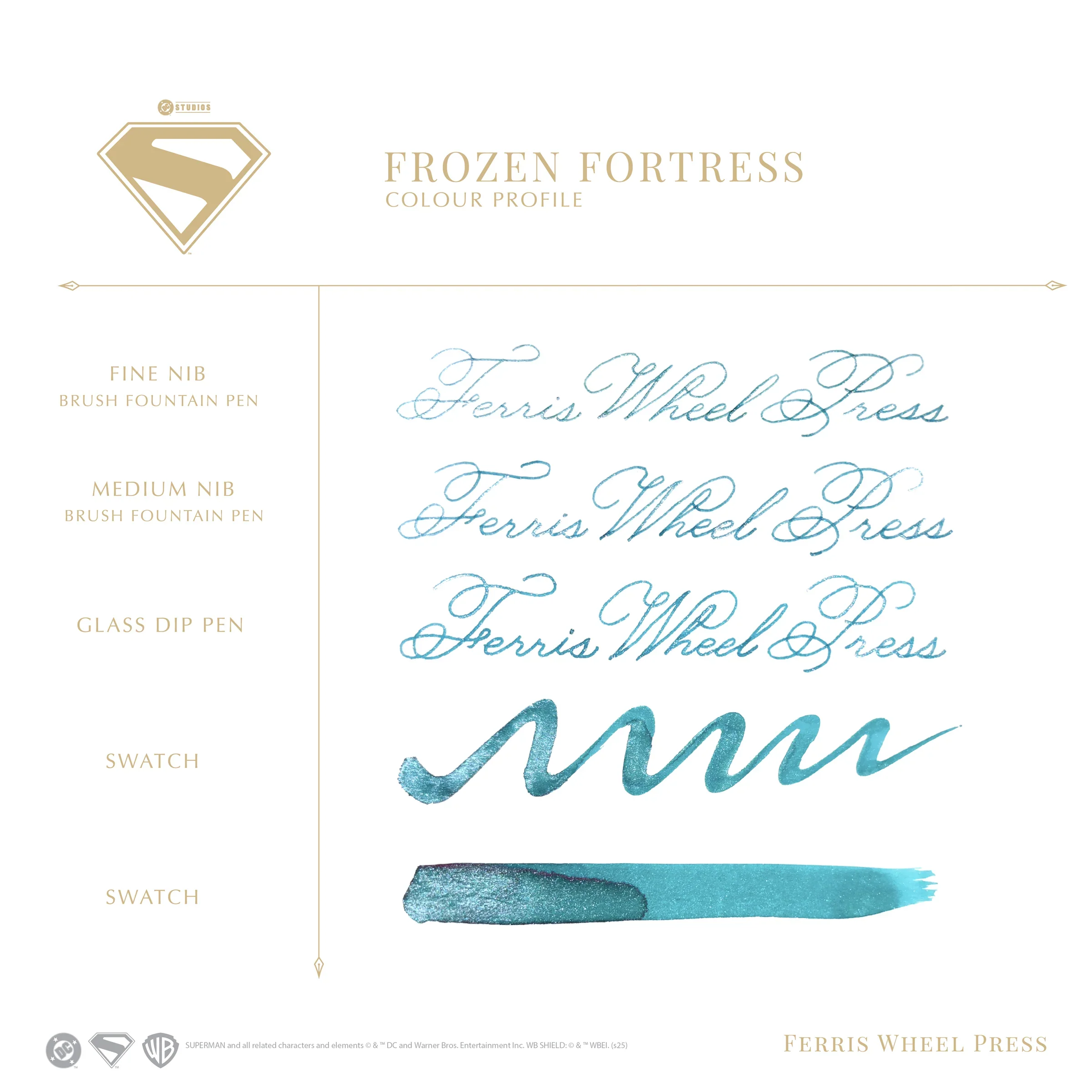 Ferris Wheel Press Warner Bros. | Superman | Frozen Fortress 10ml Ink - Image 2
