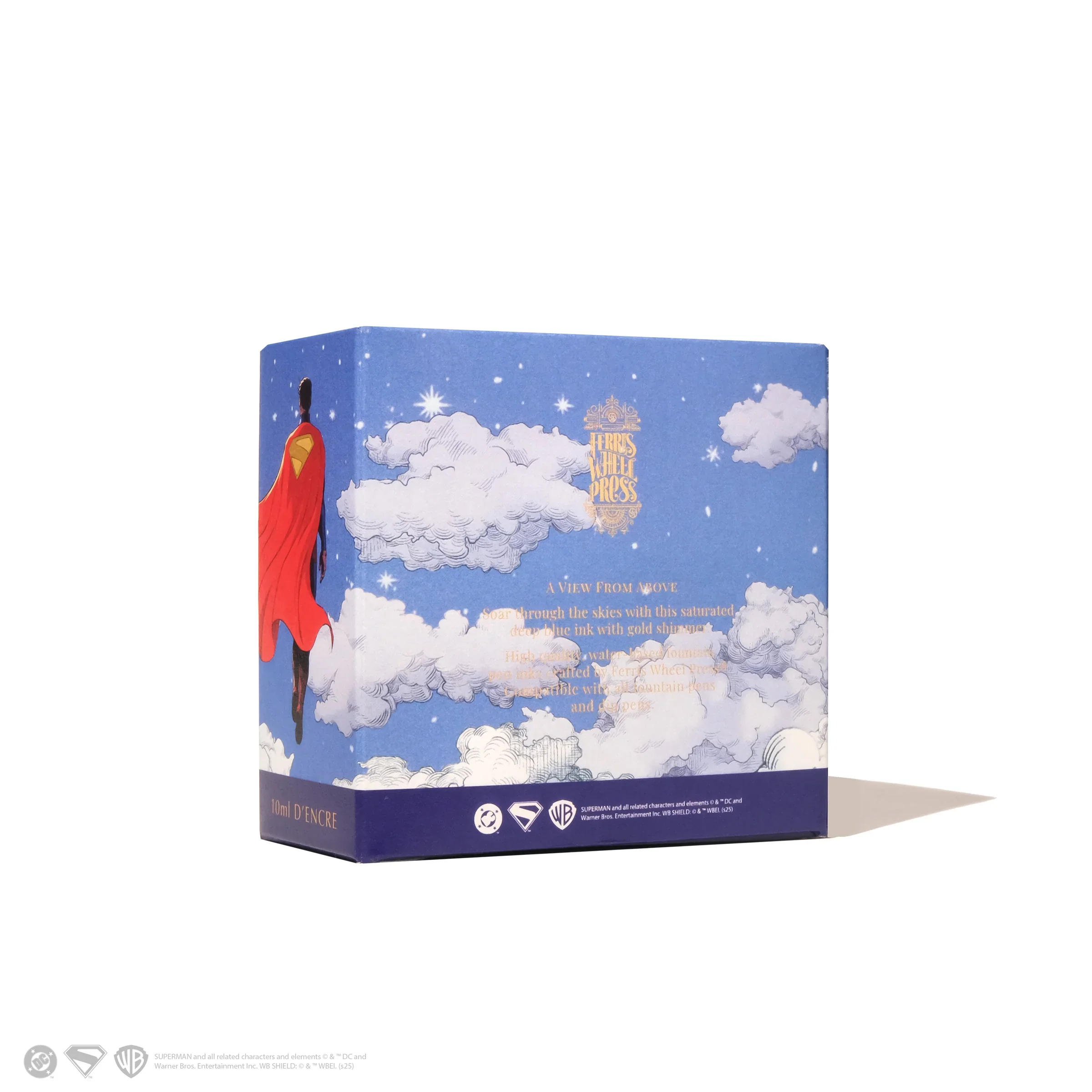 Ferris Wheel Press Warner Bros. | Superman | Heroic Blue 10ml Ink - Image 3