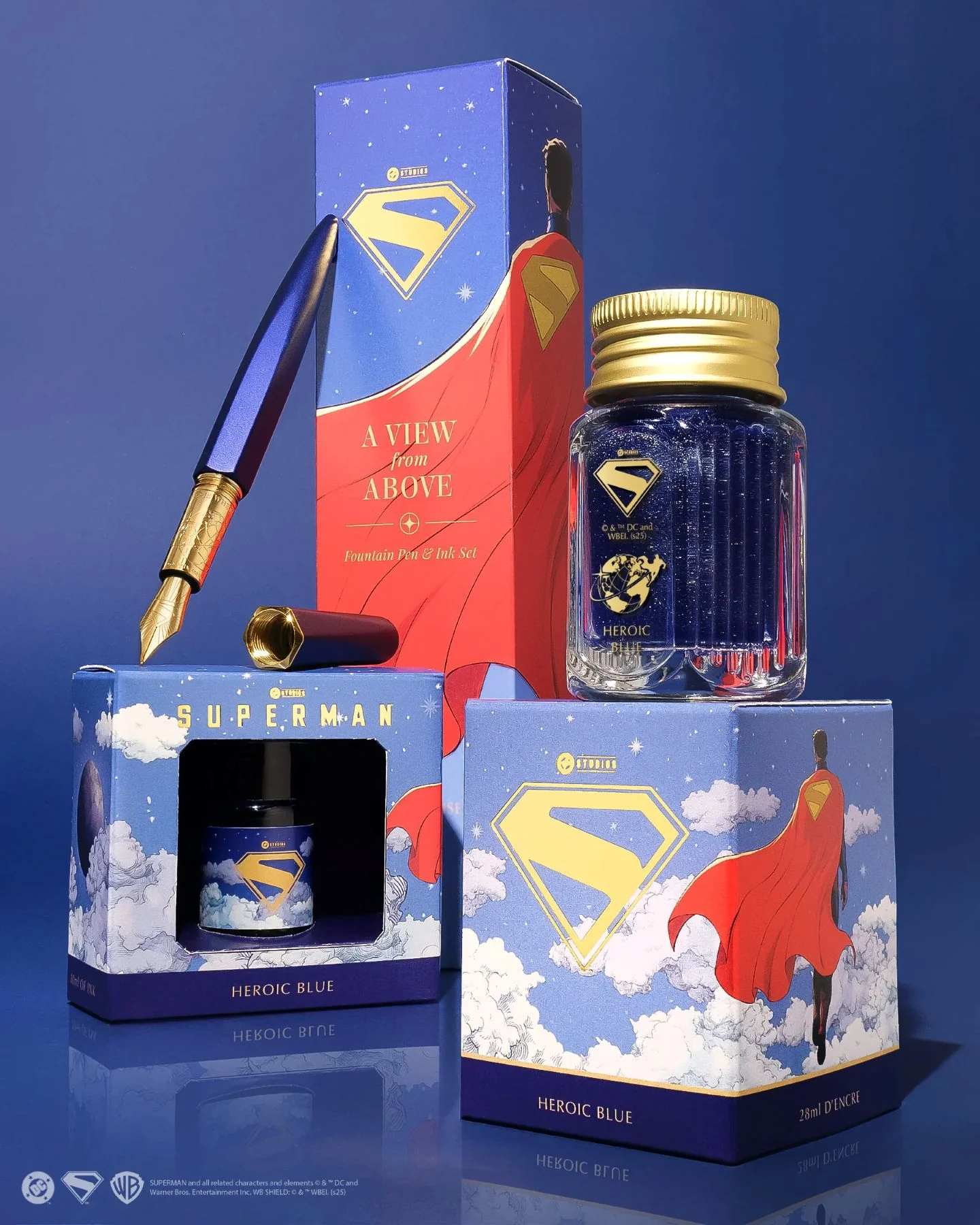 Ferris Wheel Press | Warner Bros. | Superman | Pen and Ink Set | A View from Above - Image 3