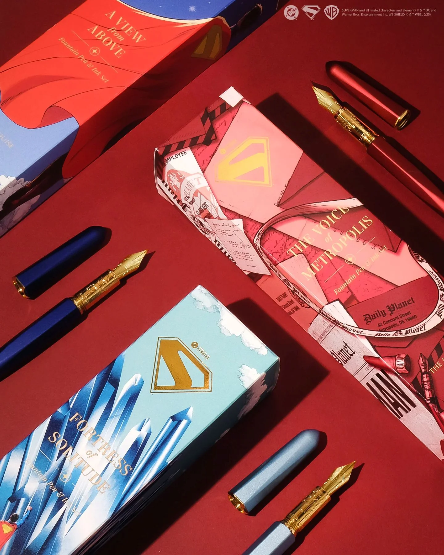 Ferris Wheel Press | Warner Bros. | Superman | Pen and Ink Set | A View from Above - Image 5