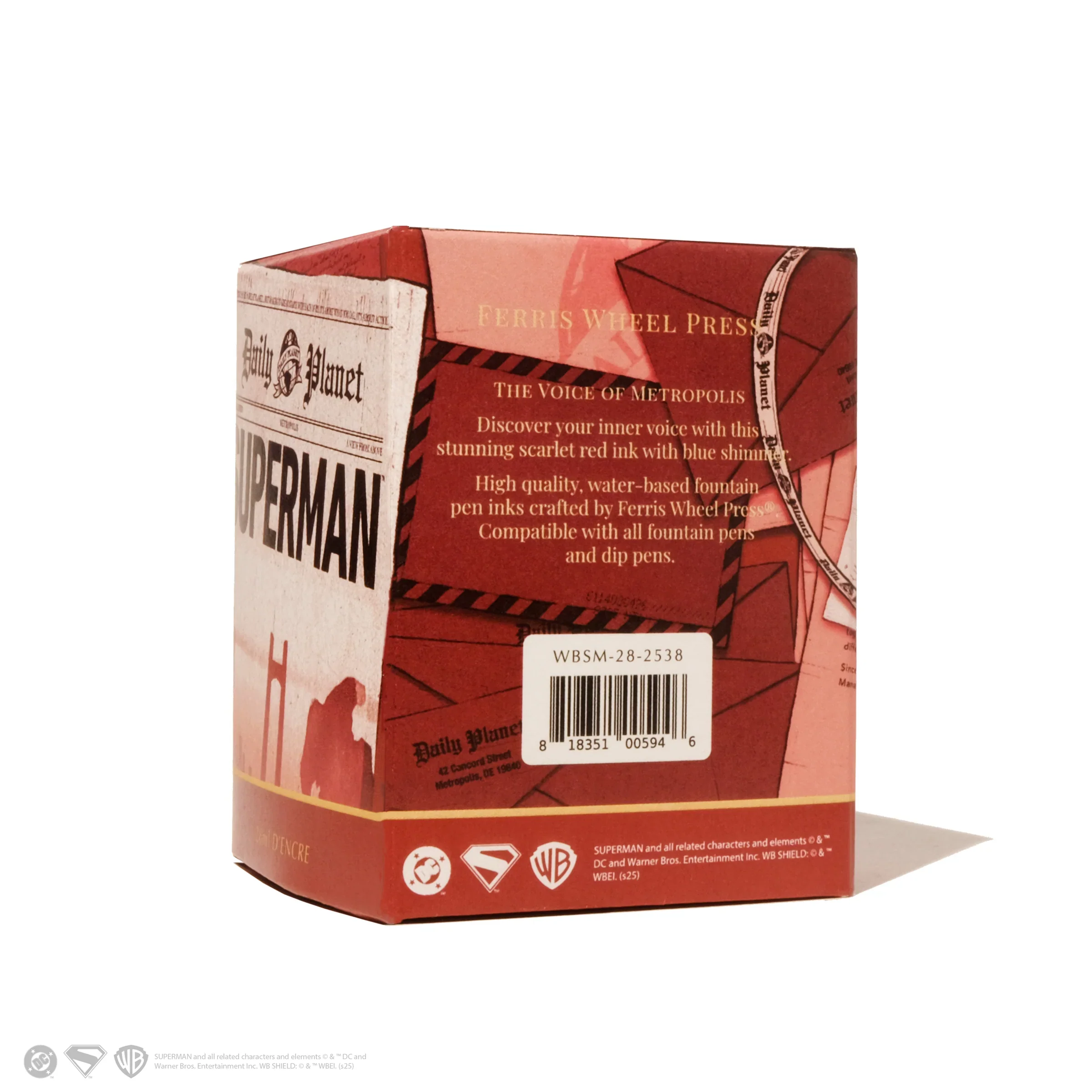 Ferris Wheel Press Warner Bros. | Superman | Scarlet Metropolis 28ml Ink - Image 5