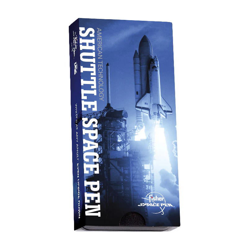 Fisher B4 - Black Grid Design Shuttle Space Pen - Image 4