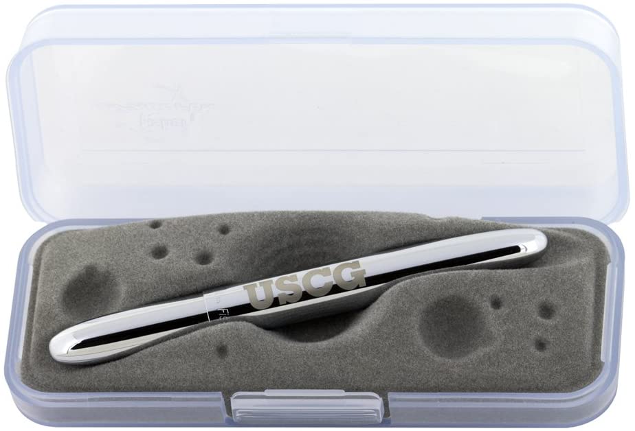 Fisher Space Pen 400USCG Chrome Bullet Space Pen With Laser Engraved Logo Letters USCG - Image 4