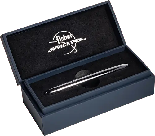 Fisher Space Pens - 400BTN Black Titanium Nitride Bullet Space Pen Marine Corps Emblem - Image 2