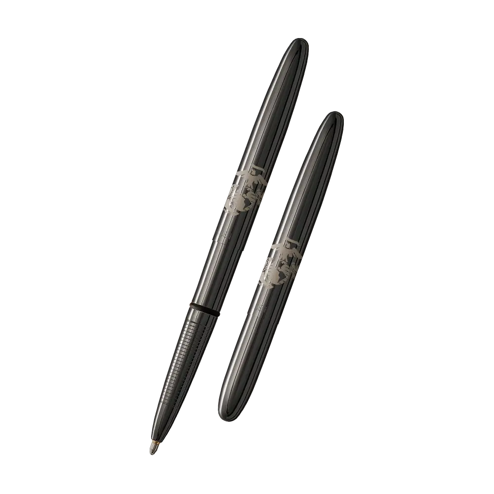 Fisher Space Pens - 400BTN Black Titanium Nitride Bullet Space Pen Marine Corps Emblem - Image 3
