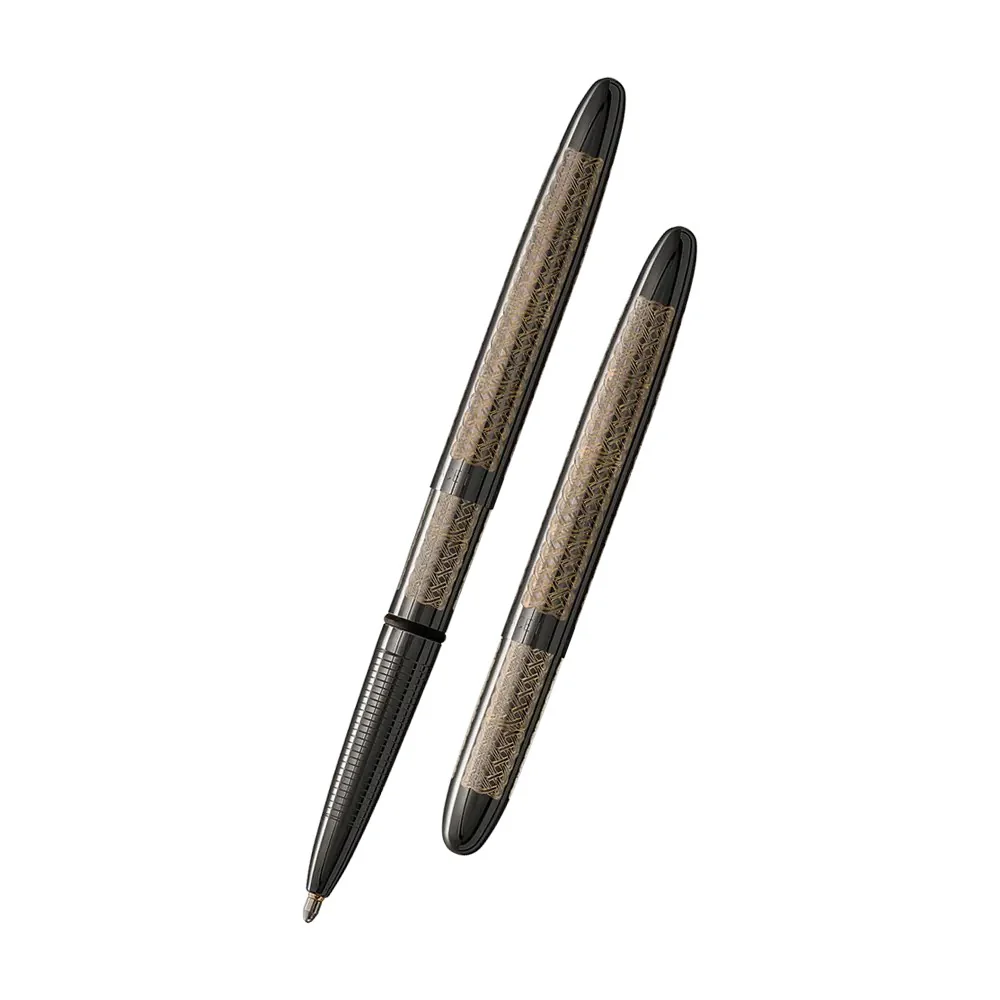Fisher Space Pens 400BTN-CK Dark Matter Black Titanium Nitride Bullet Space Pen, Celtic Knot Design