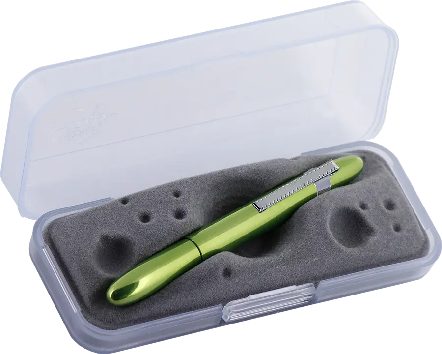 Fisher Space Pens 400LGCL Aurora Borealis Green Bullet Space Pen, Chrome Clip - Image 3