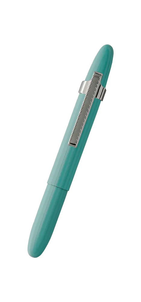 Fisher Space Pens 400TBLCL Tahitian Blue Bullet Space Pen, Chrome Finger Grip & Clip - Image 2