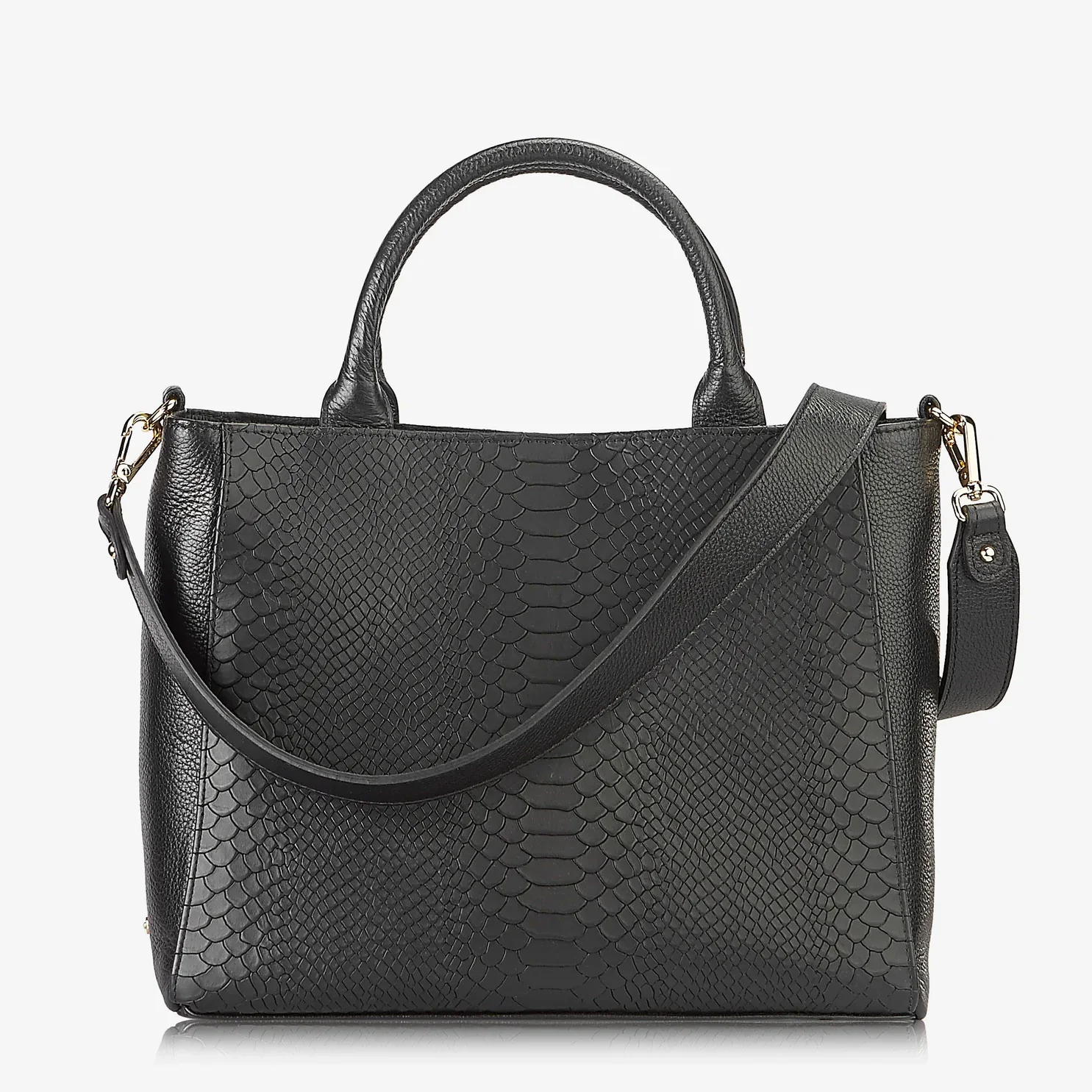 GiGi New York HUDSON SATCHEL Embossed Python Leather - Image 3