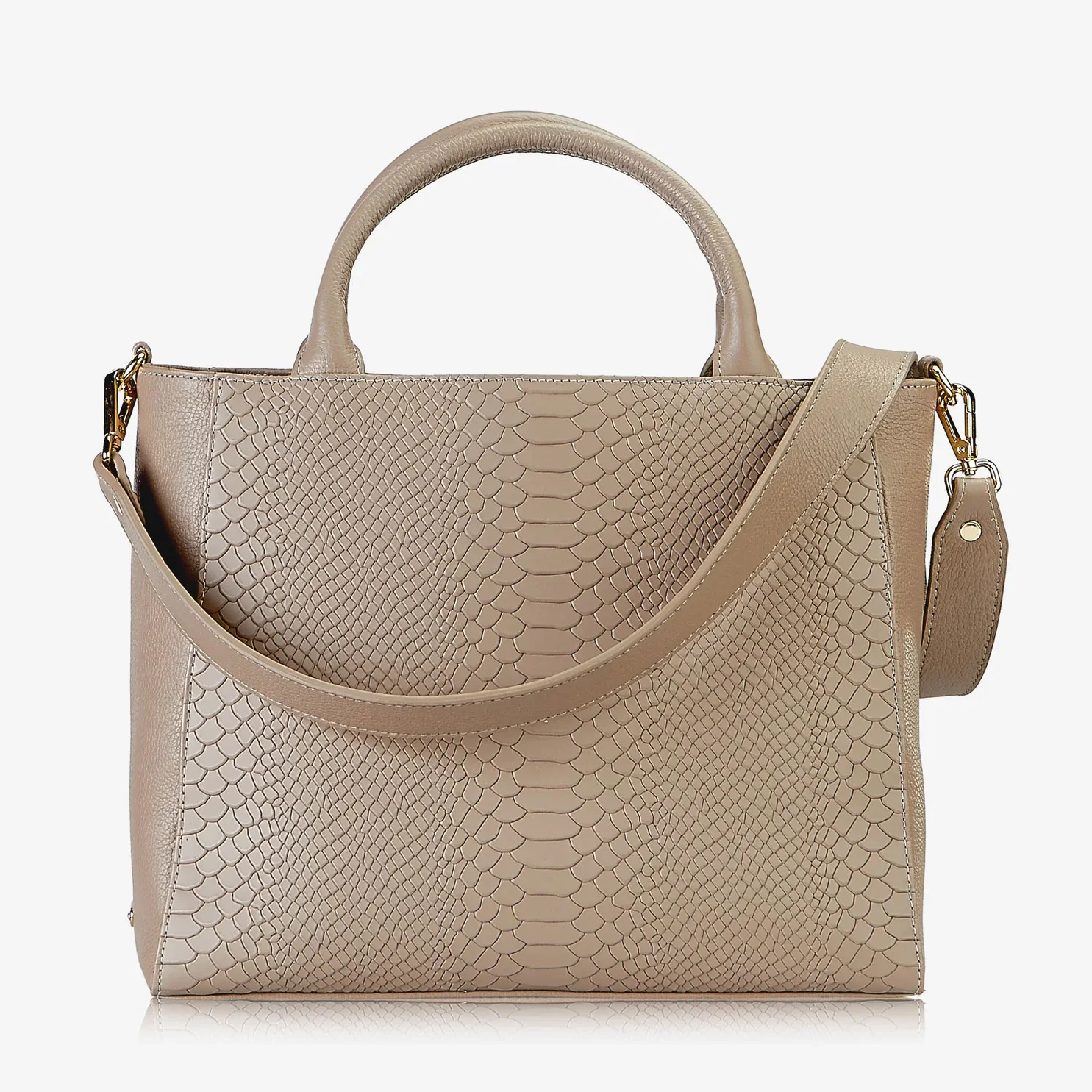 GiGi New York HUDSON SATCHEL Embossed Python Leather - Image 6
