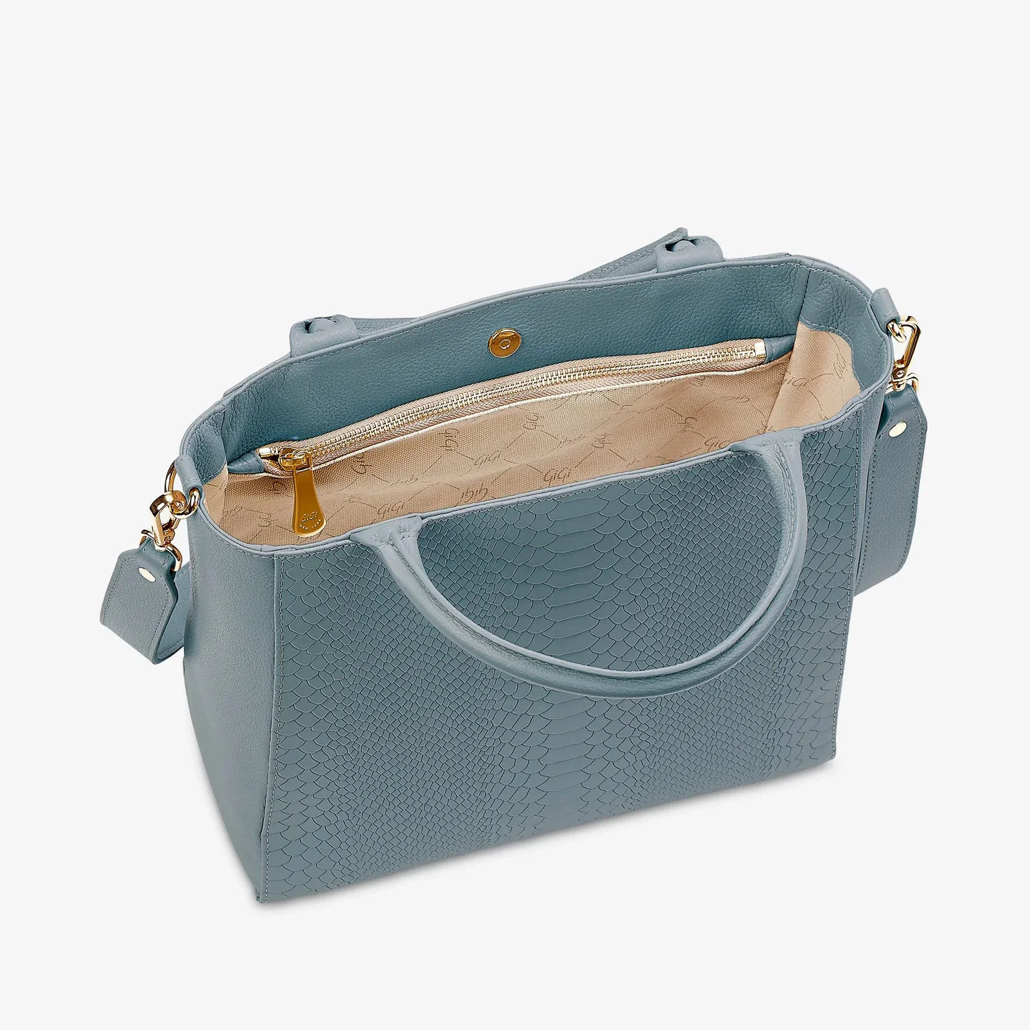 GiGi New York HUDSON SATCHEL Embossed Python Leather - Image 7