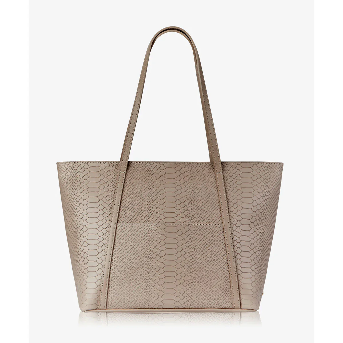 GiGi New York JESSICA ZIPPER TOTE Embossed Python Leather - Image 4