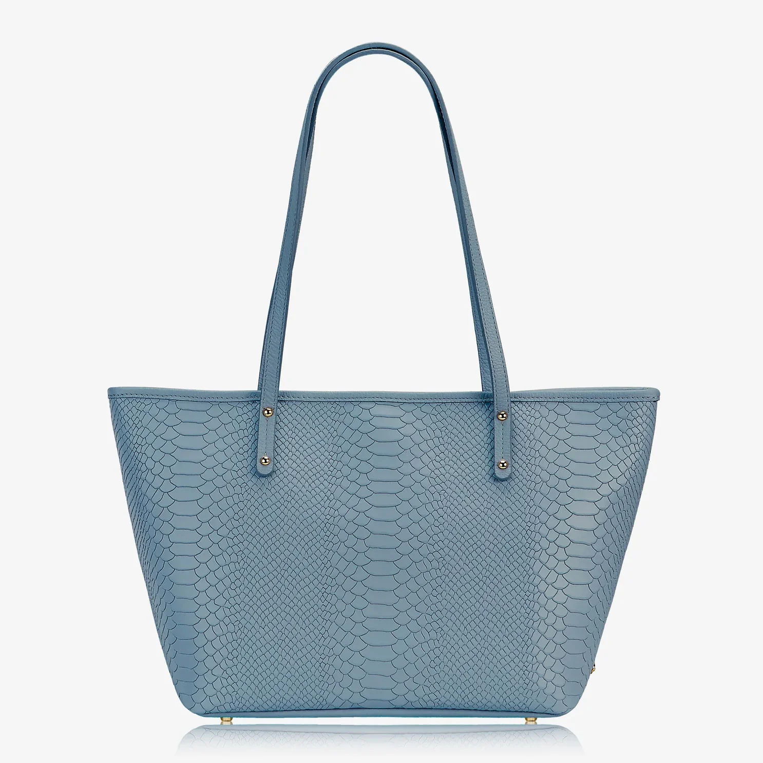 GiGi New York ZIP TAYLOR TOTE Embossed Python Leather - Image 6