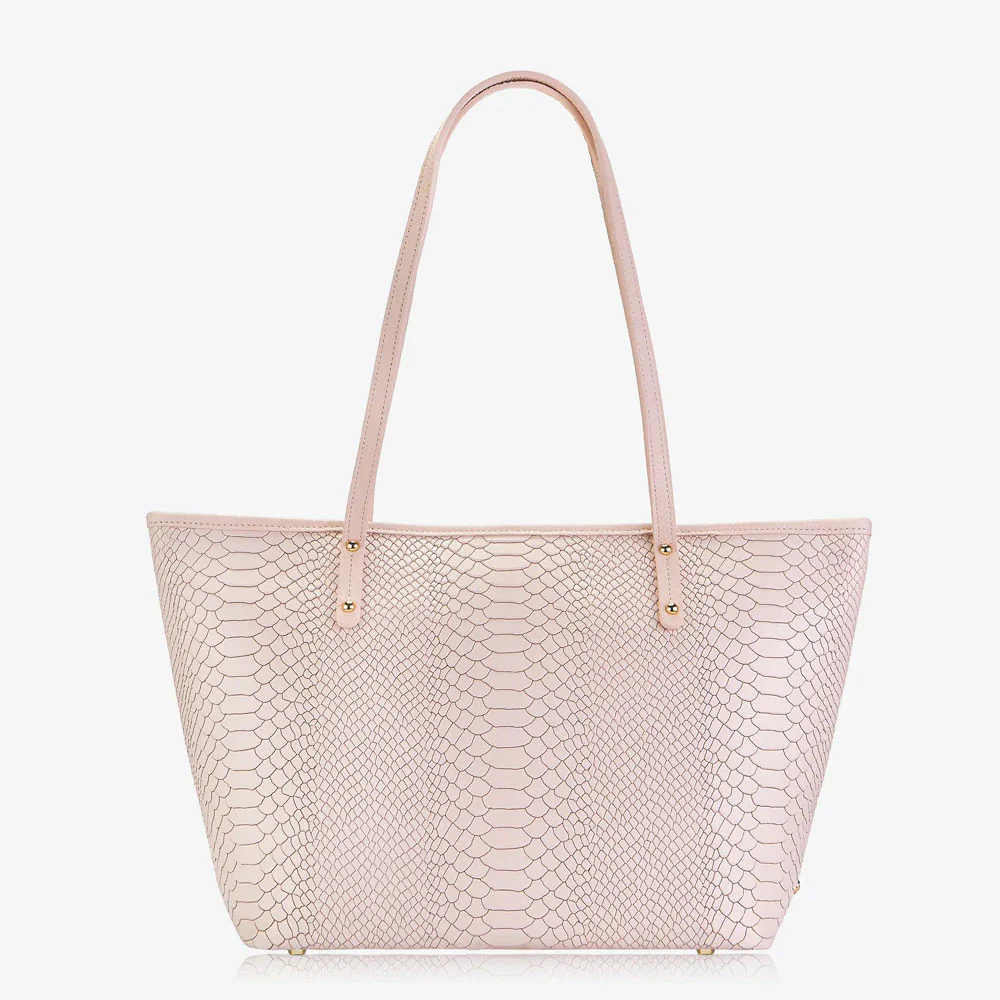 GiGi New York ZIP TAYLOR TOTE Embossed Python Leather - Image 9