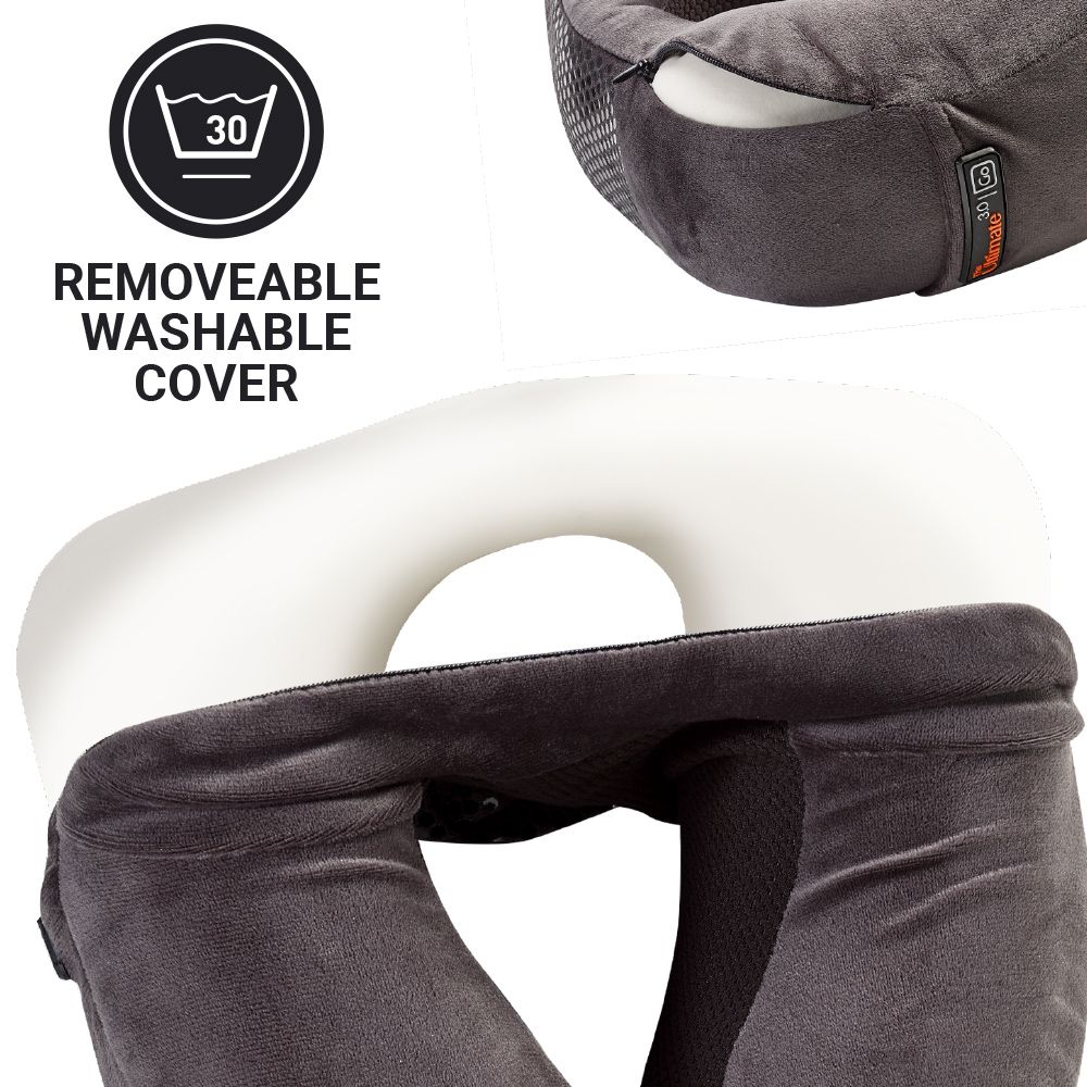 Go Travel Ultimate 3.0 Travel Pillow (Dark Grey) - Image 8