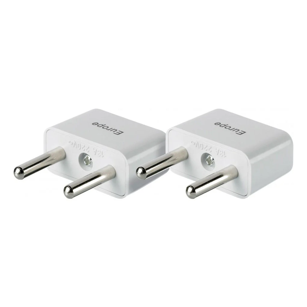 Go Travel US to Europe Twin Non-grounded Electrical Adapter - Image 2