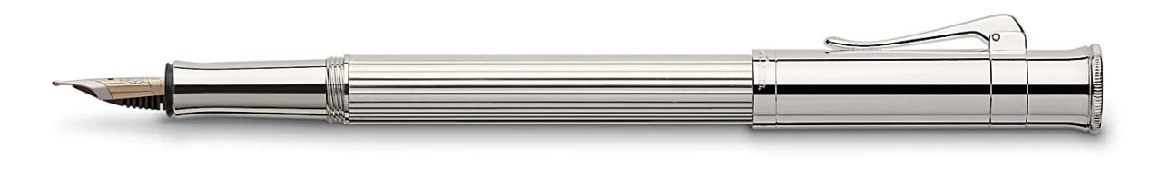 Graf Von Faber-Castell Classic Platinum-Plated Fountain Pen - Image 2