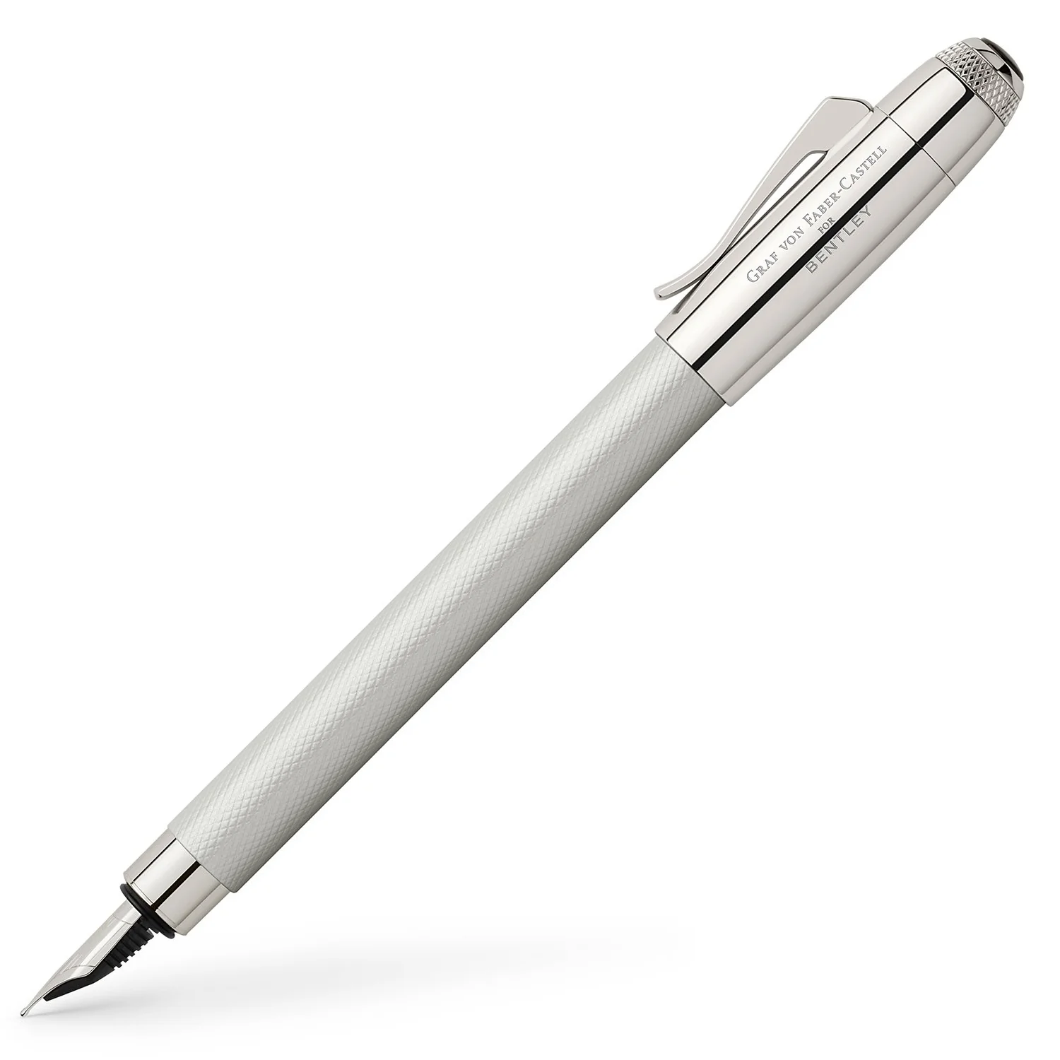 Graf Von Faber-Castell for Bentley Fountain Pen White Satin
