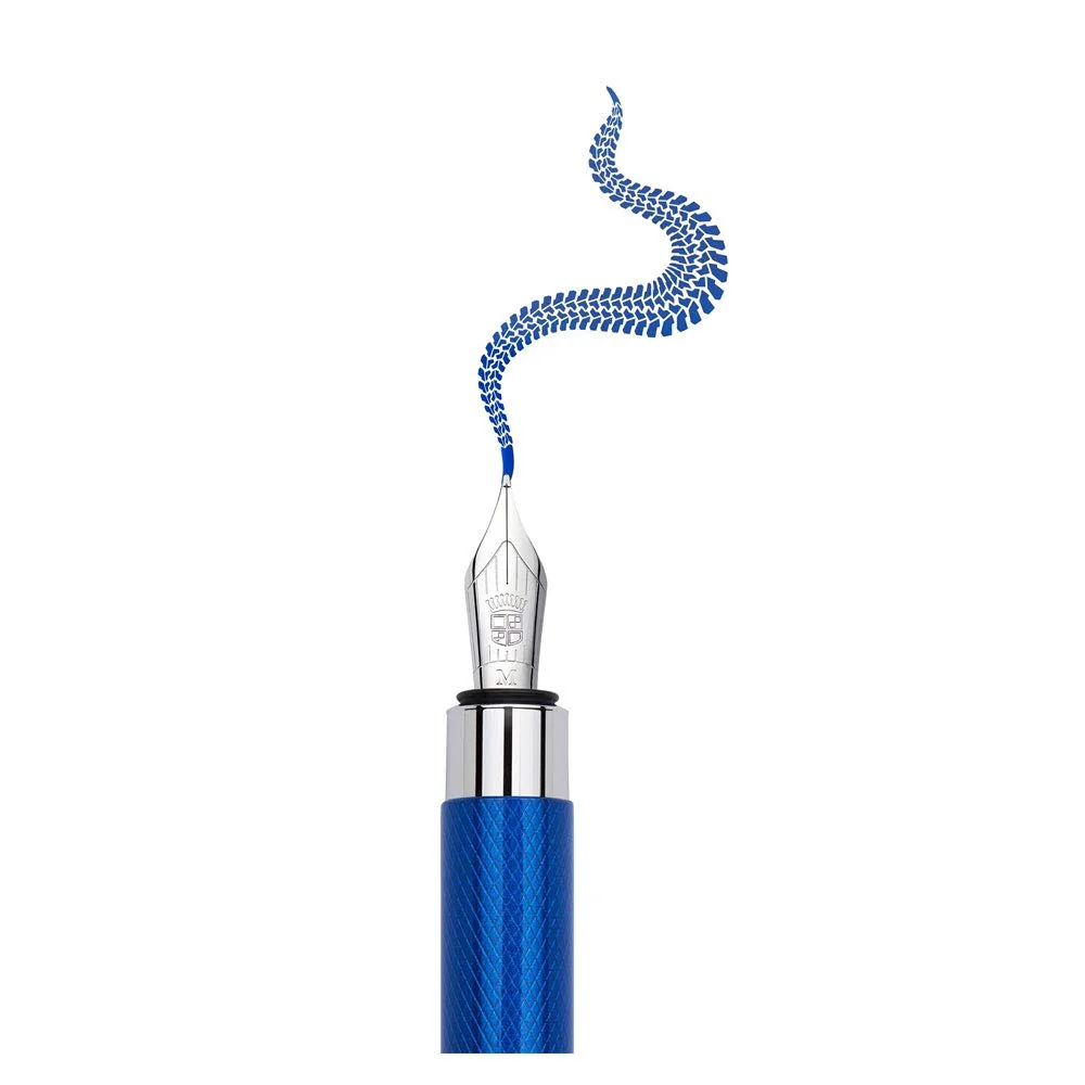 Graf Von Faber-Castell For Bentley Fountain Pen Sequin Blue - Image 2