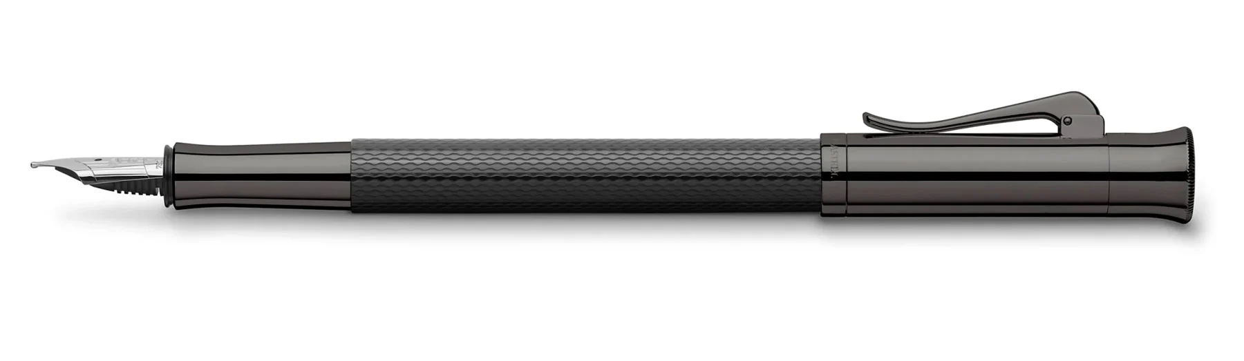 Graf Von Faber-Castell Guilloche Fountain Pen Black Edition - Image 2