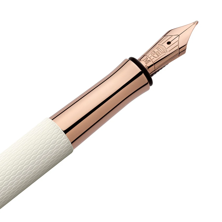 Graf Von Faber-Castell Guilloche Fountain Pen Champagne Blush - Image 3