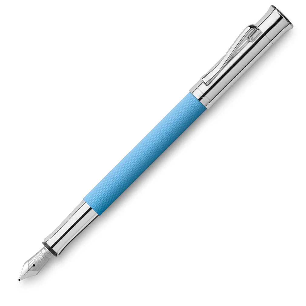 Graf Von Faber-Castell Guilloche Fountain Pen Gulf Blue - Image 3