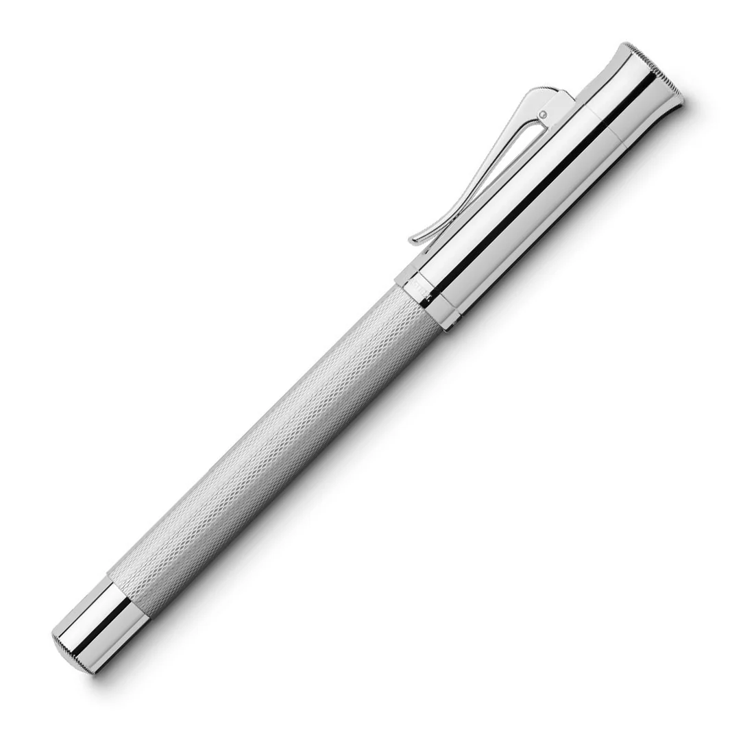 Graf Von Faber-Castell Guilloche Fountain Pen Rhodium - Image 2