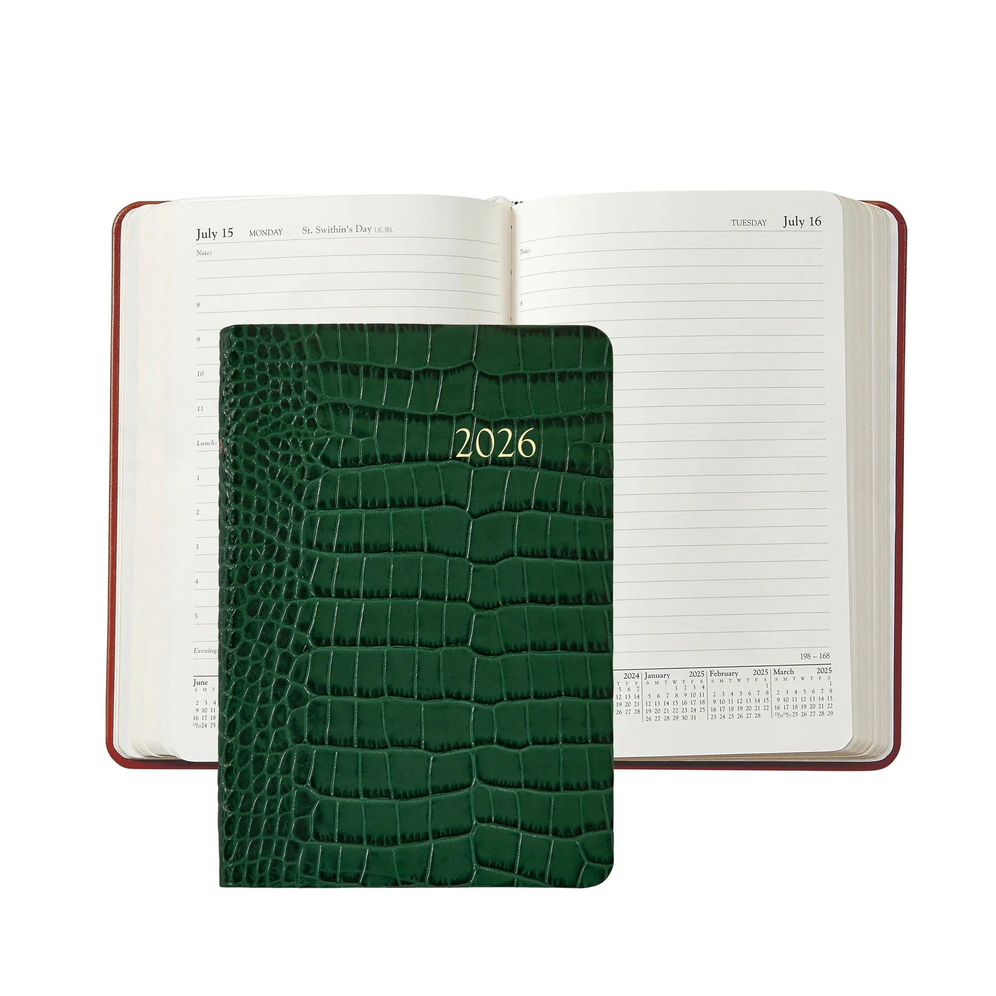 Graphic Image 2026 Daily Journal Embossed Croc Leather - Image 6