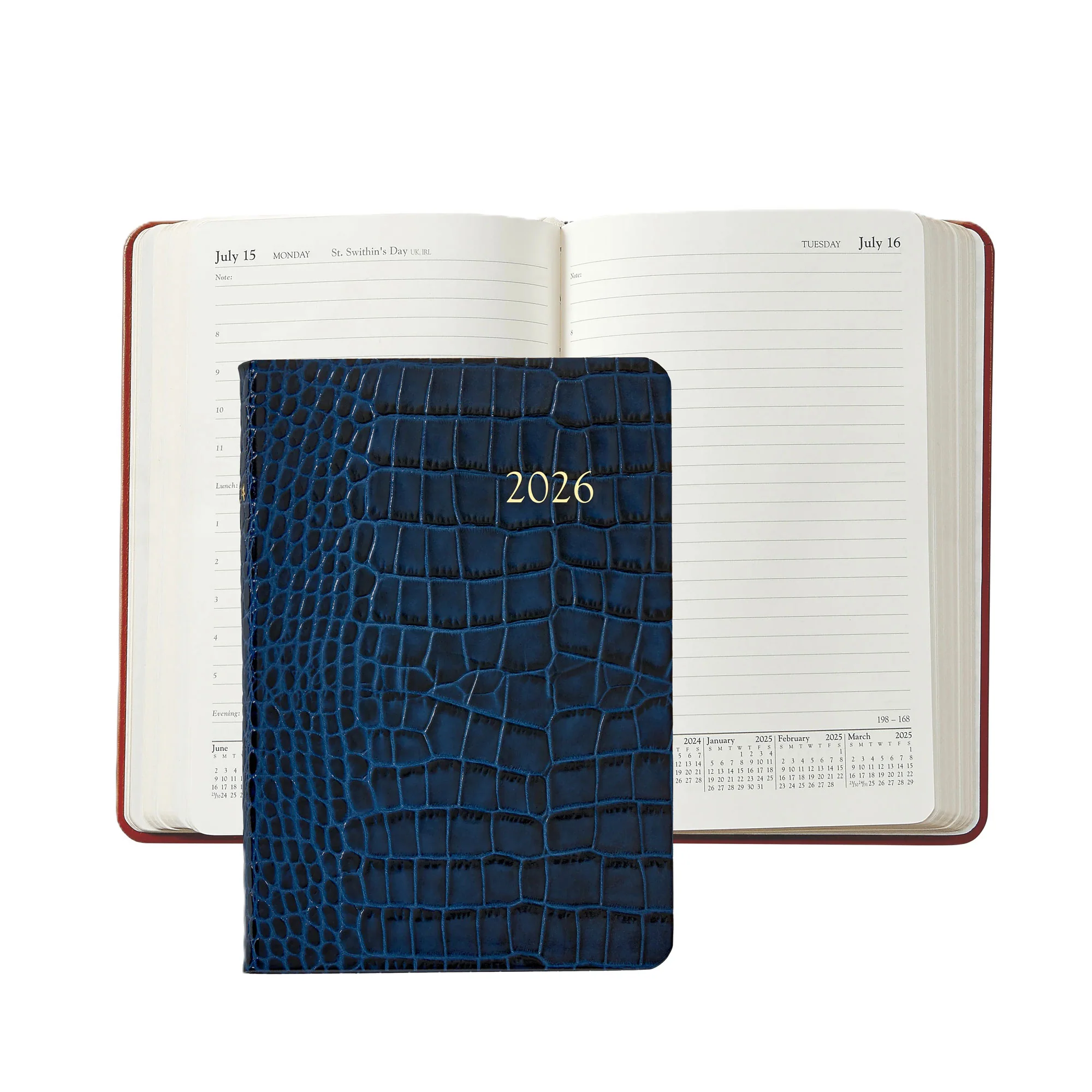 Graphic Image 2026 Daily Journal Embossed Croc Leather - Image 8