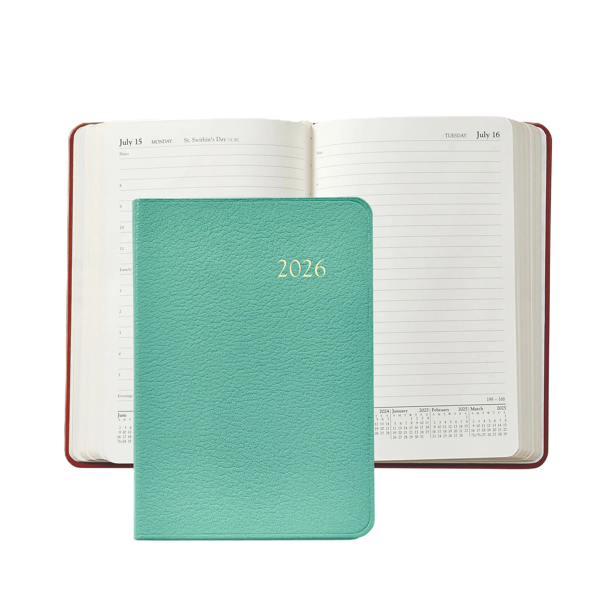 Graphic Image 2026 Daily Journal Goatskin Leather - Image 2