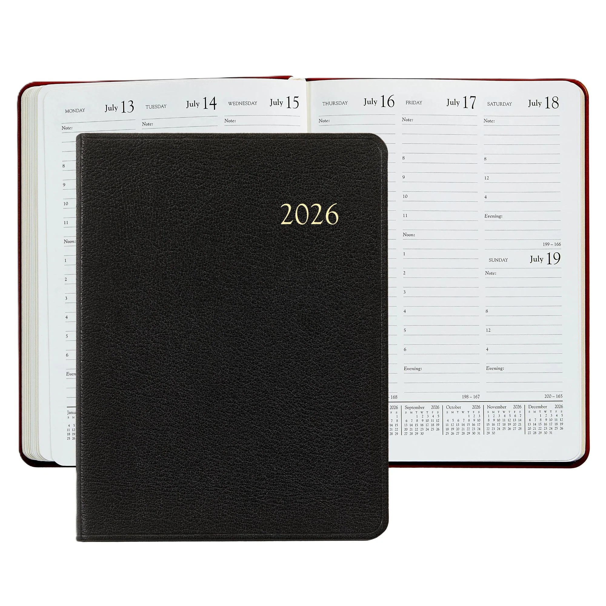 Graphic Image 2026 Desk Diary Goatskin Leather - Image 11