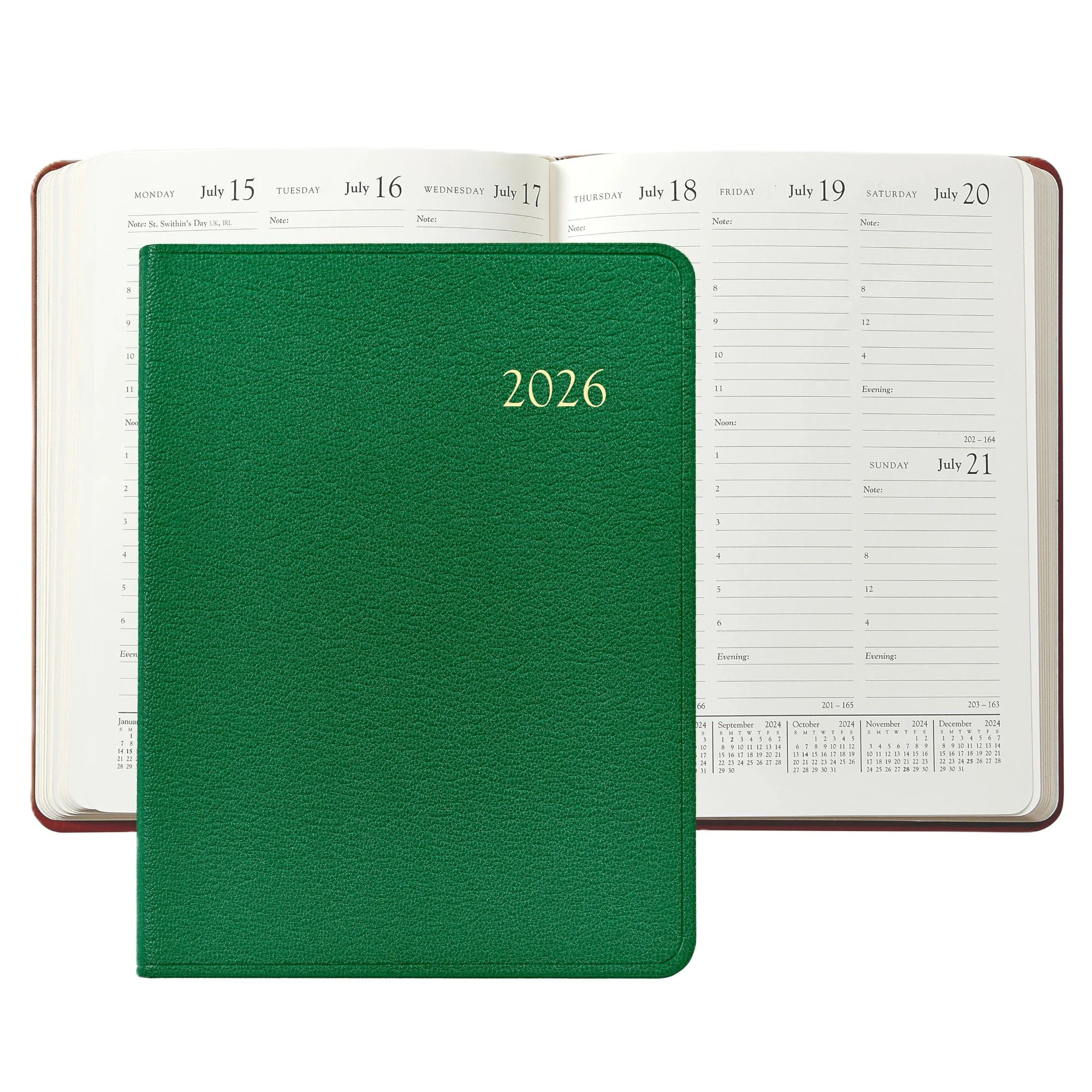 Graphic Image 2026 Desk Diary Goatskin Leather - Image 13