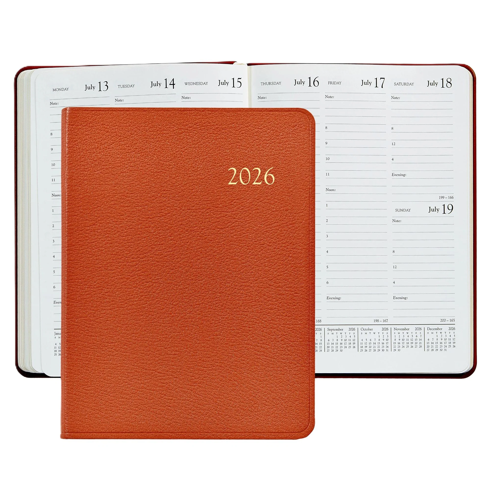 Graphic Image 2026 Desk Diary Goatskin Leather - Image 14