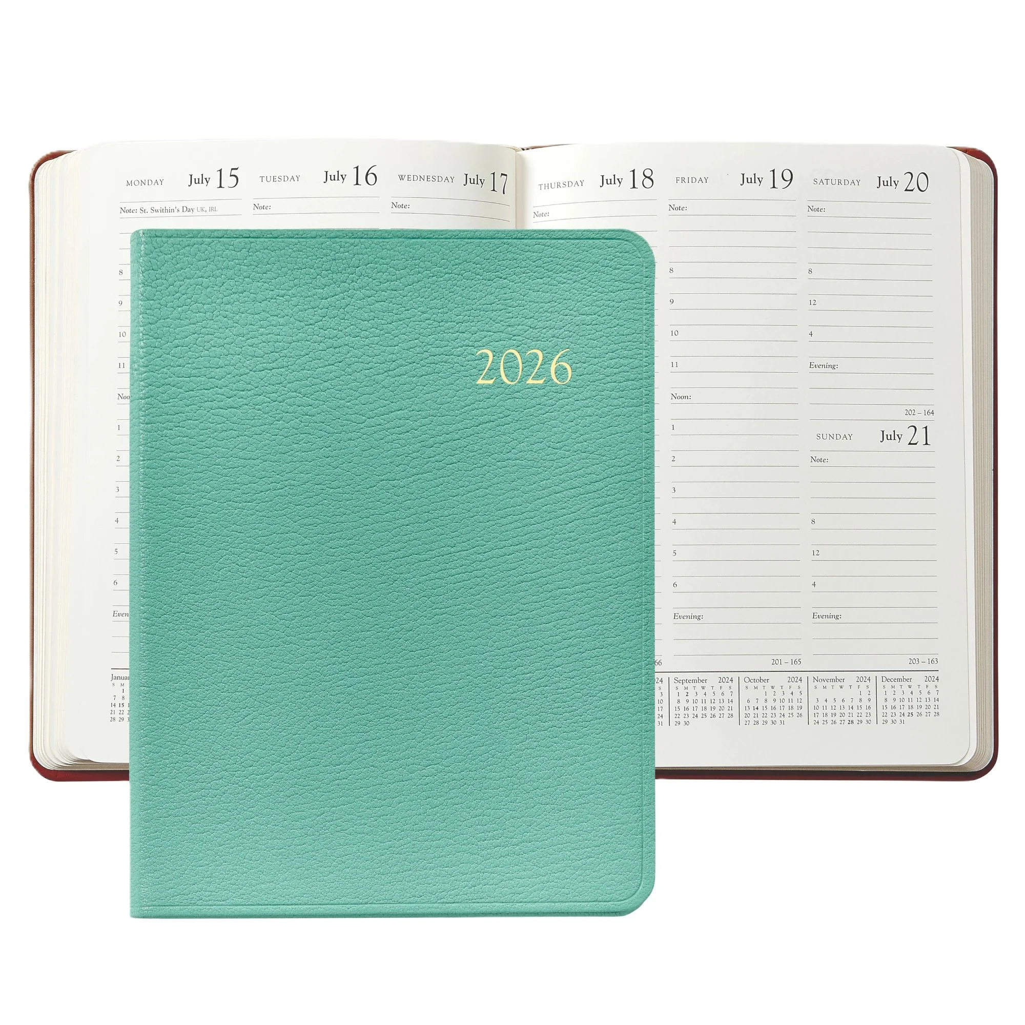 Graphic Image 2026 Desk Diary Goatskin Leather - Image 17