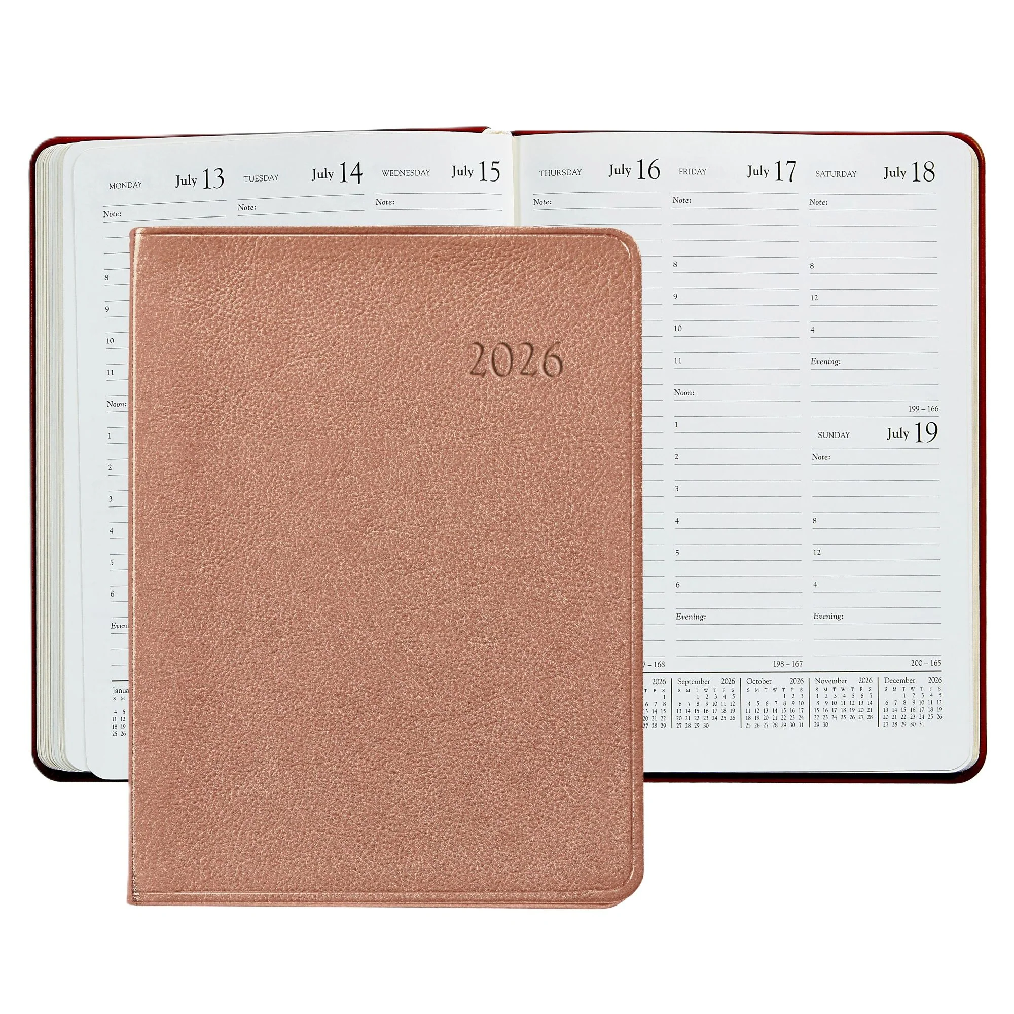 Graphic Image 2026 Desk Diary Goatskin Leather - Image 19