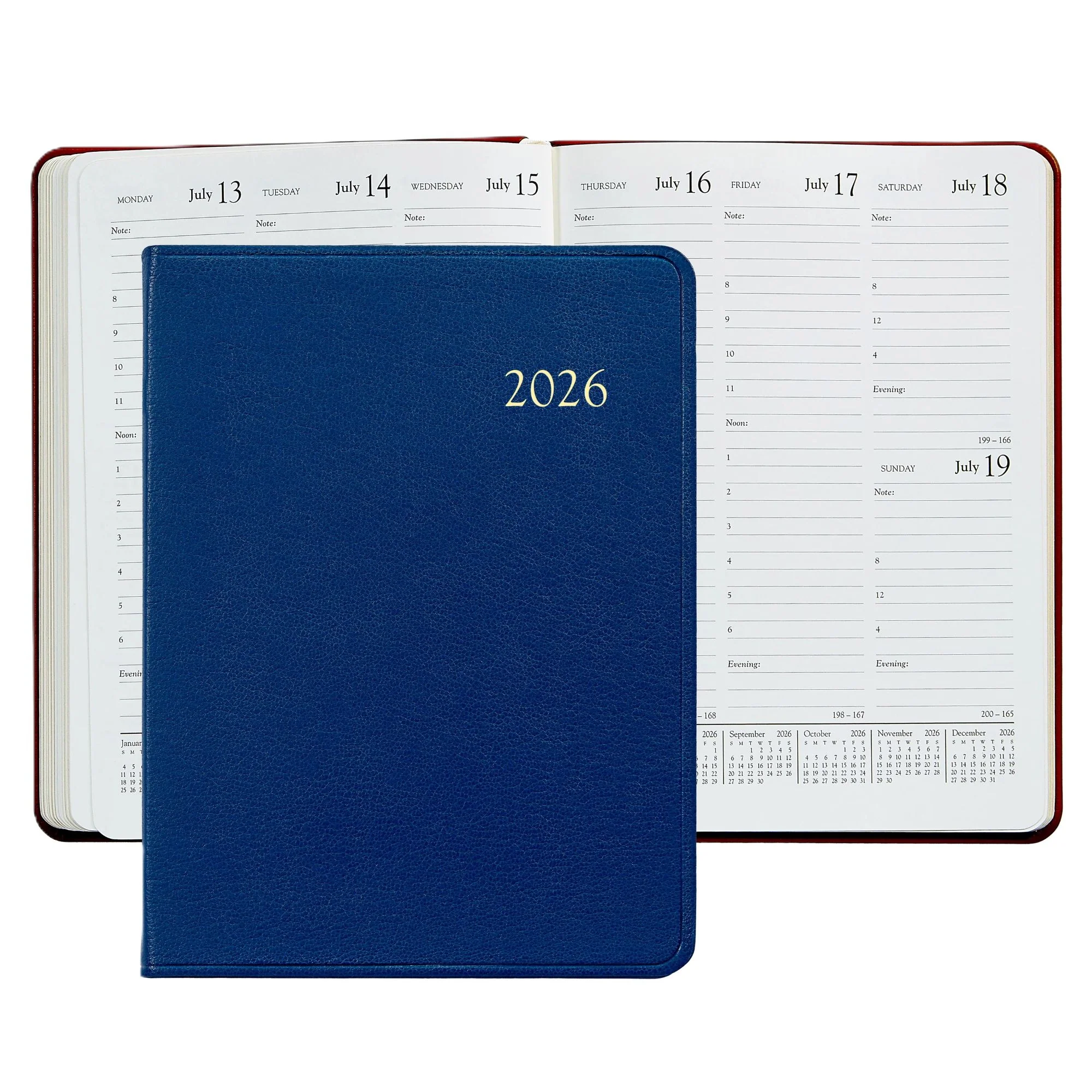 Graphic Image 2026 Desk Diary Goatskin Leather - Image 21