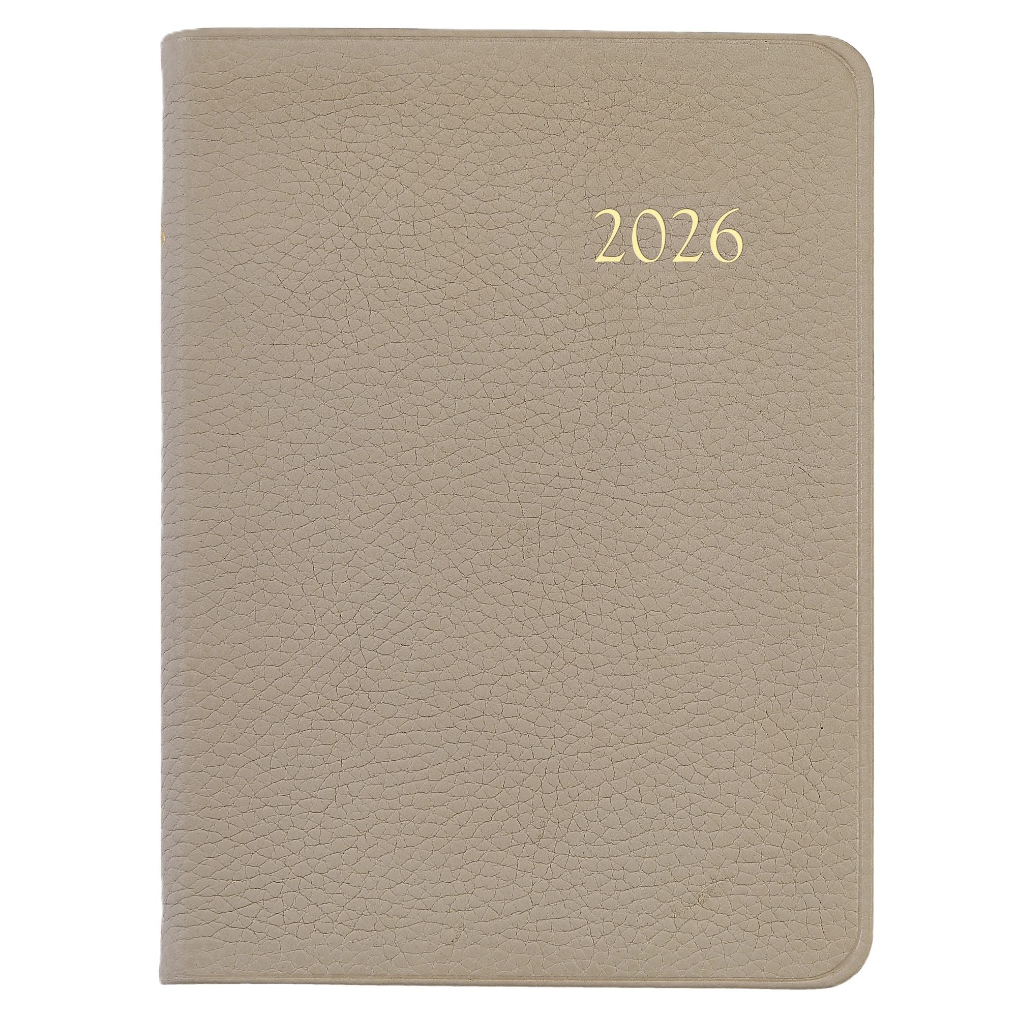 Graphic Image 2026 Desk Diary Pebble Grain Leather - Image 10