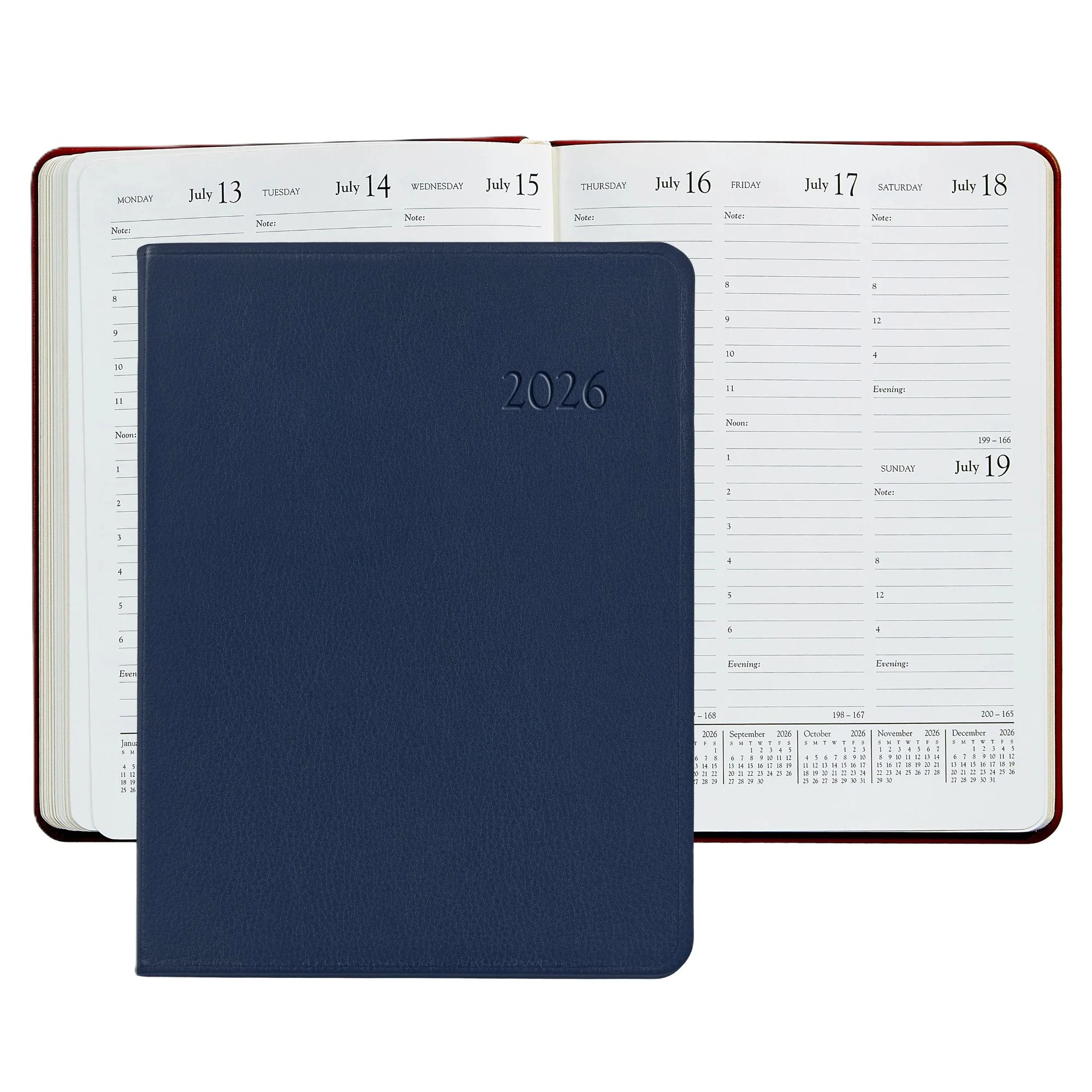 Graphic Image 2026 Desk Diary Traditional Leather - Image 2