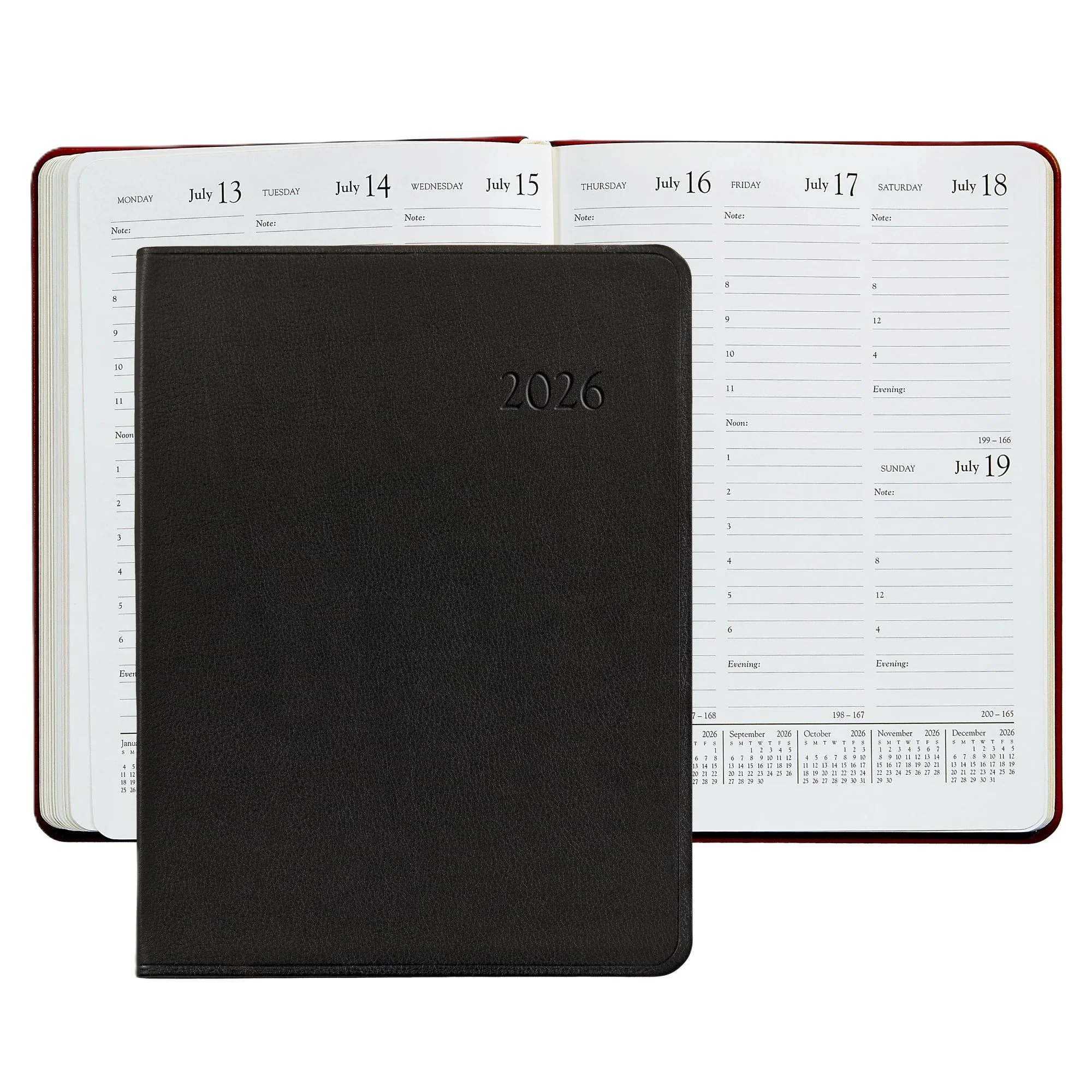 Graphic Image 2026 Desk Diary Traditional Leather - Image 4