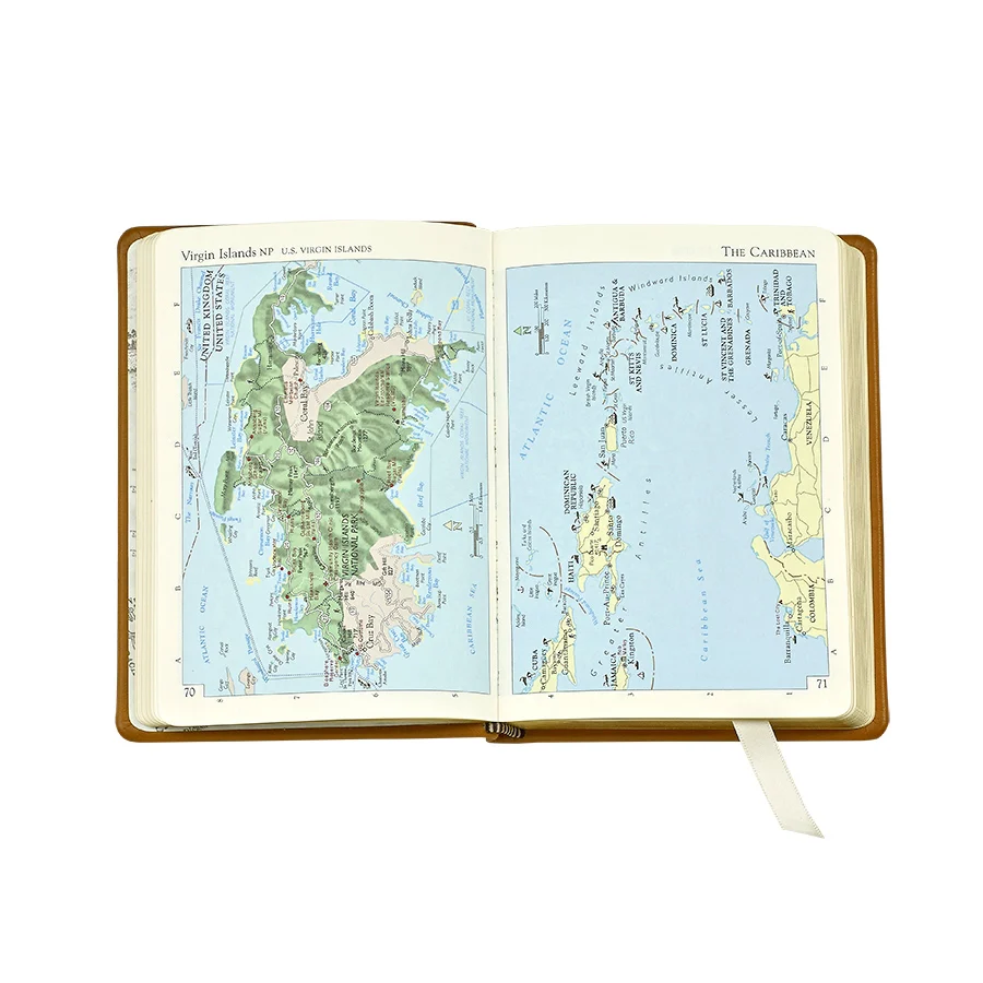 Graphic Image America National Parks Atlas Black Traditional Leather - Image 2